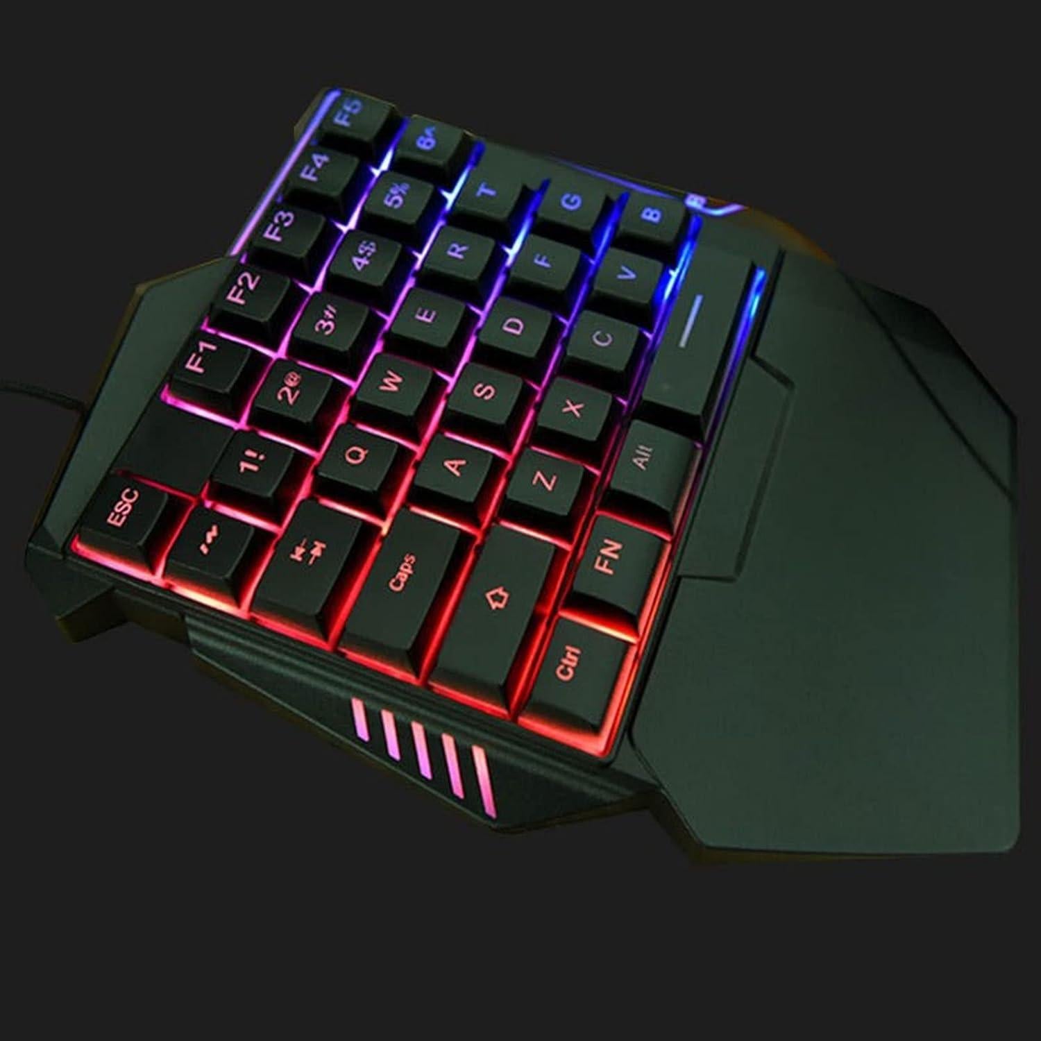 Teclado Mecánico Yosoo RGB Ergonómico para Juegos 35 Teclas