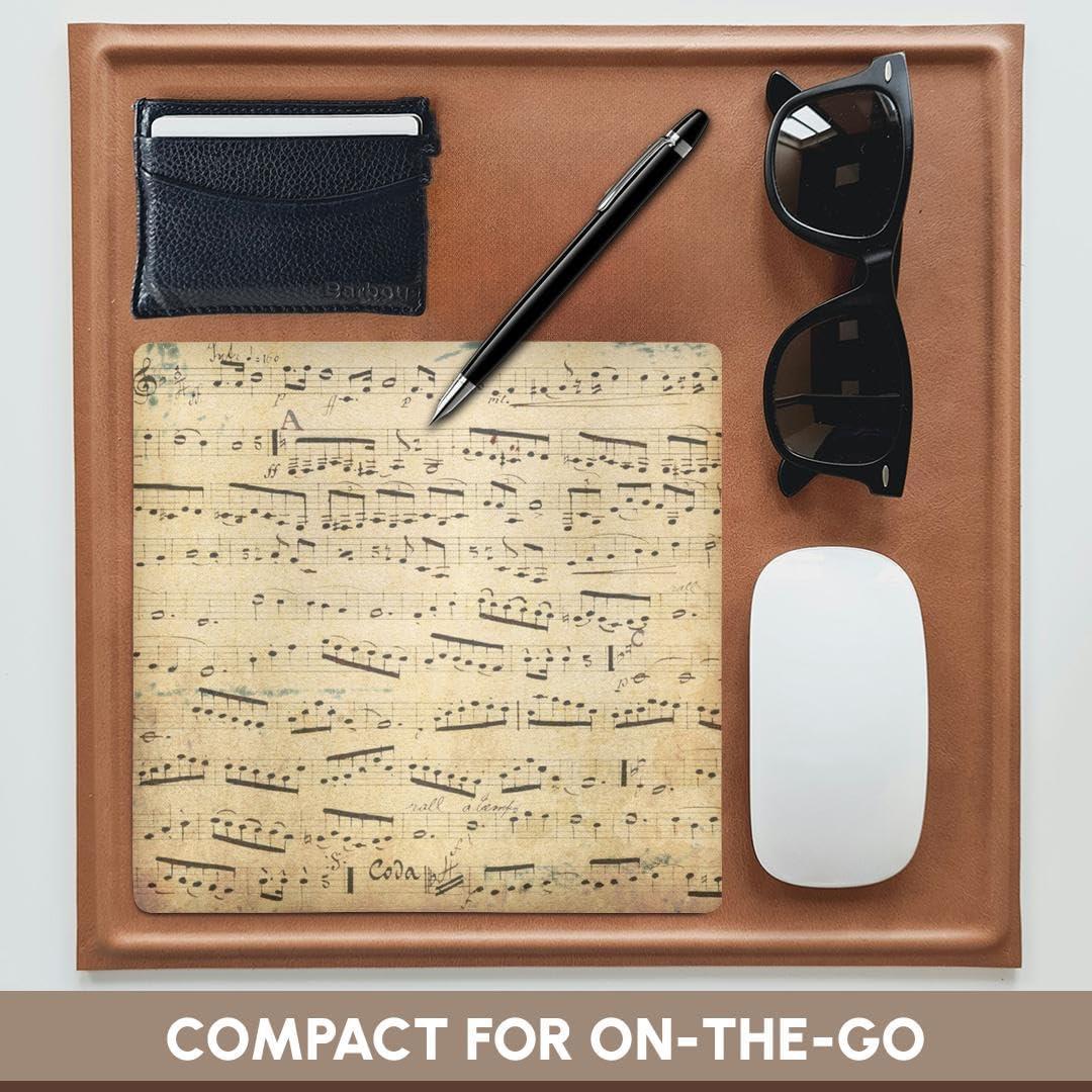 Alfombrilla de Ratón 3dRose Cuadrada Notas Musicales 20.32cm