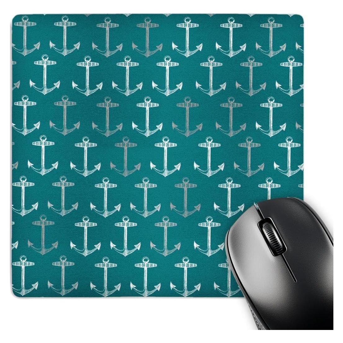 Alfombrilla de Ratón 3dRose Ancla Azul Vintage 20.32cm