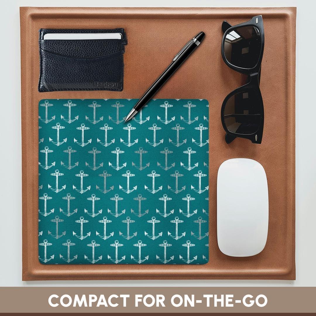 Alfombrilla de Ratón 3dRose Ancla Azul Vintage 20.32cm