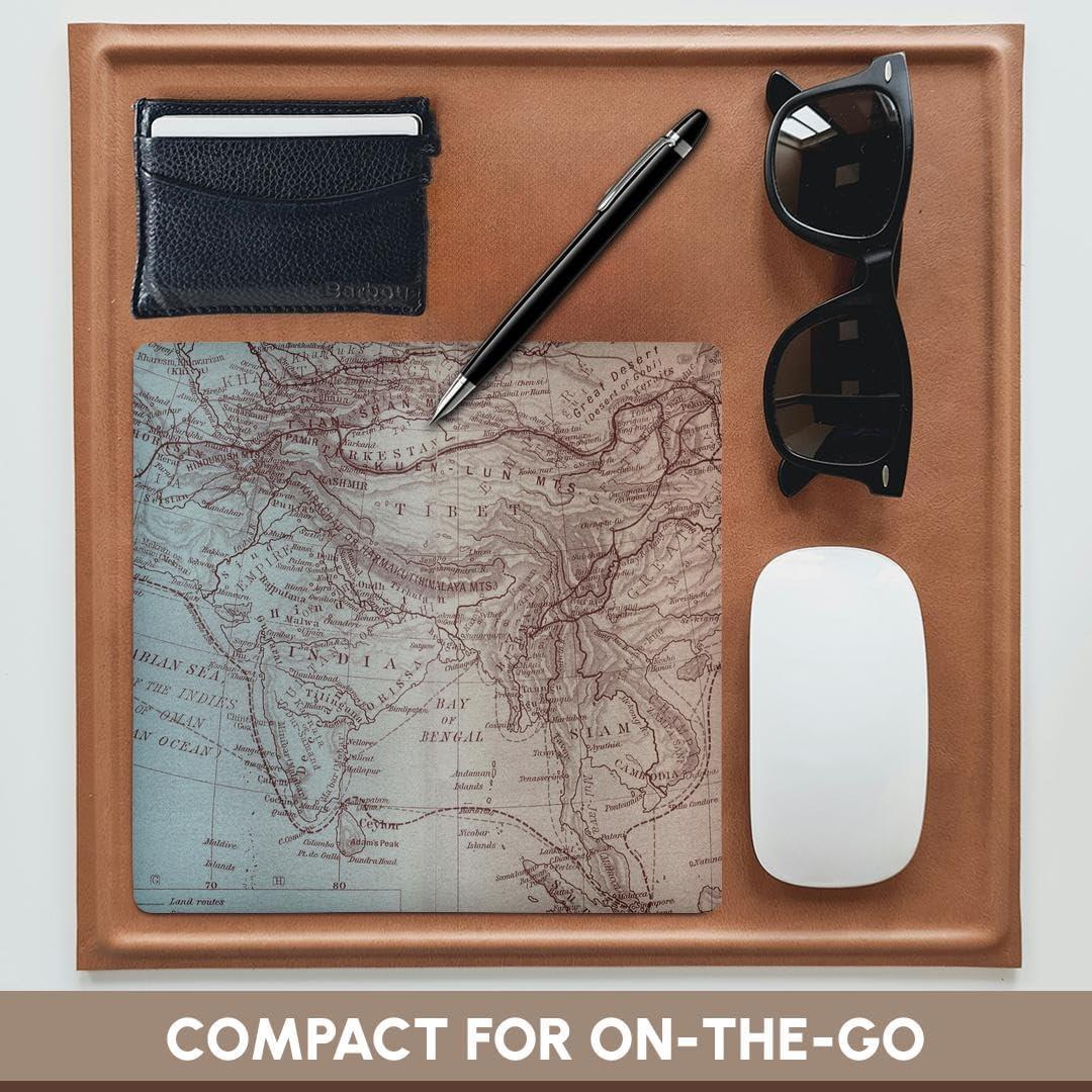 Alfombrilla de Ratón 3dRose Cuadrada 20.32x20.32cm Mapa Vintage