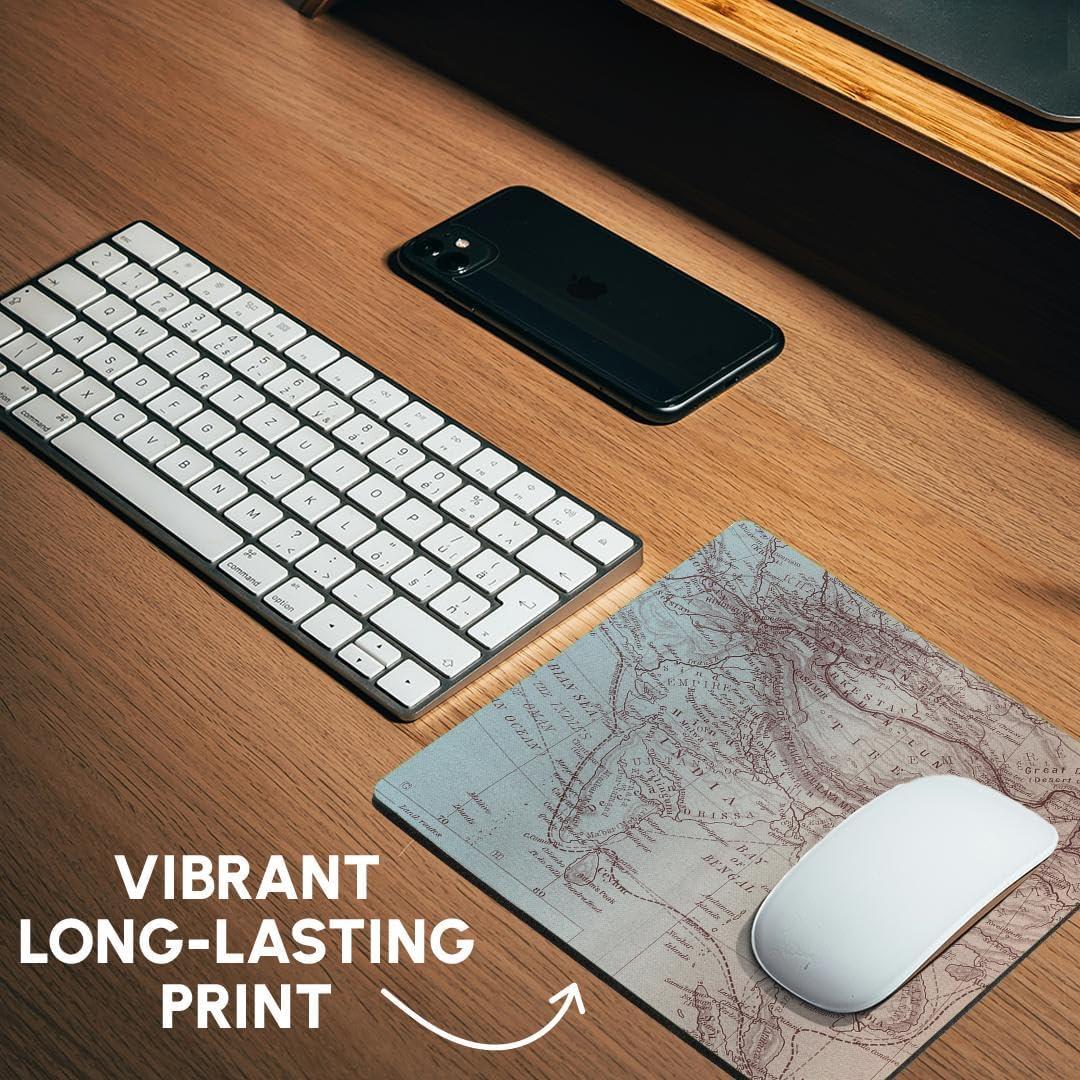 Alfombrilla de Ratón 3dRose Cuadrada 20.32x20.32cm Mapa Vintage