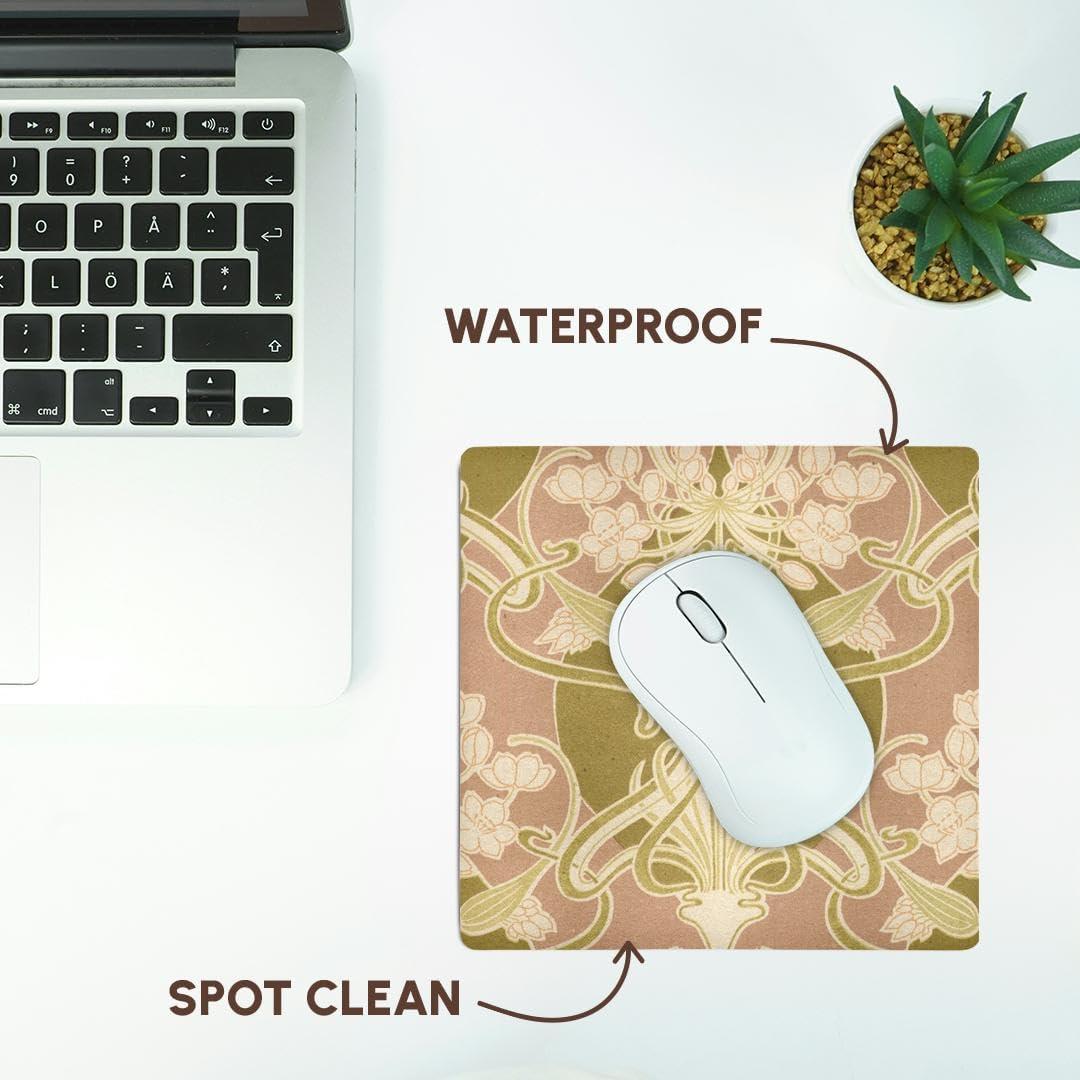 Mouse Pad Cuadrado 3Drose 20.32x20.32cm Arte Vintage