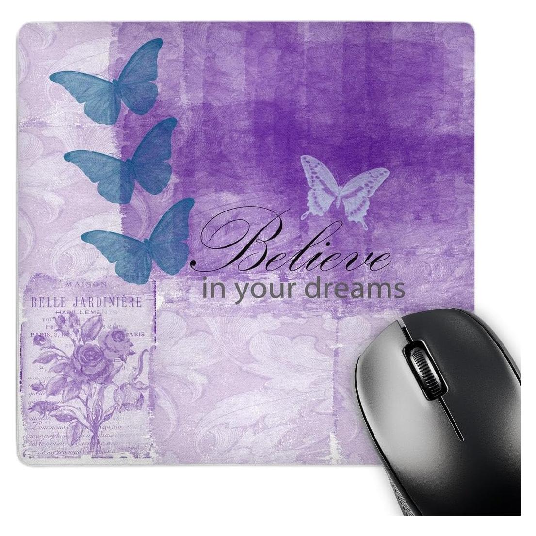 Alfombrilla de Ratón 3dRose Vintage Mariposas 20.32x20.32cm