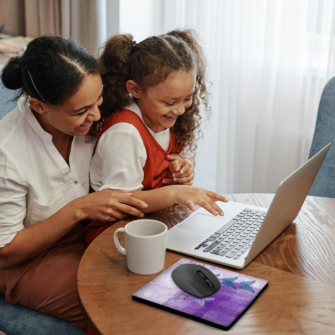 Alfombrilla de Ratón 3dRose Vintage Mariposas 20.32x20.32cm