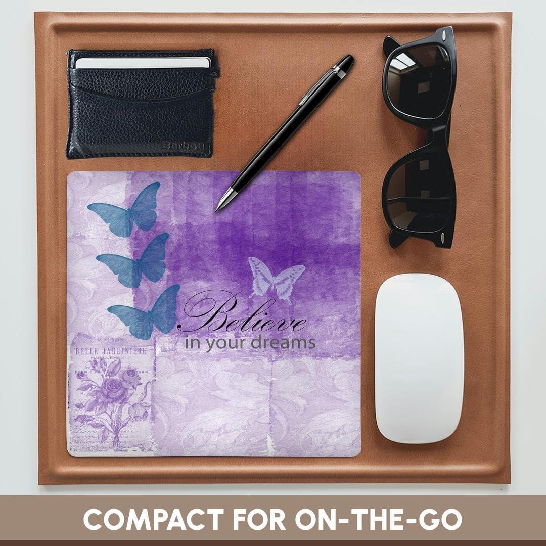 Alfombrilla de Ratón 3dRose Vintage Mariposas 20.32x20.32cm