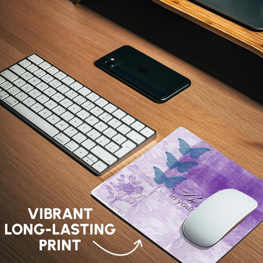 Alfombrilla de Ratón 3dRose Vintage Mariposas 20.32x20.32cm