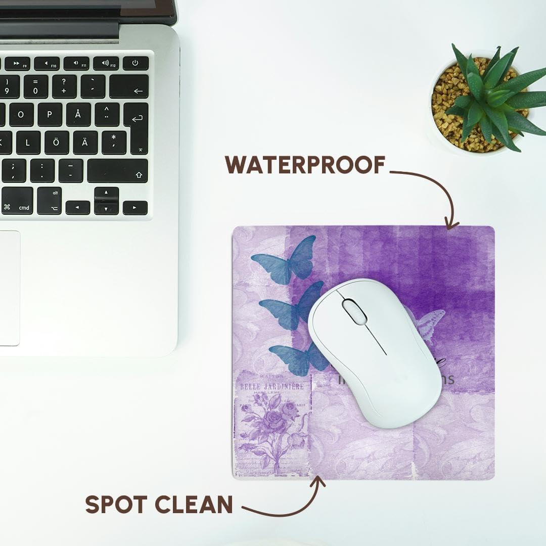 Alfombrilla de Ratón 3dRose Vintage Mariposas 20.32x20.32cm