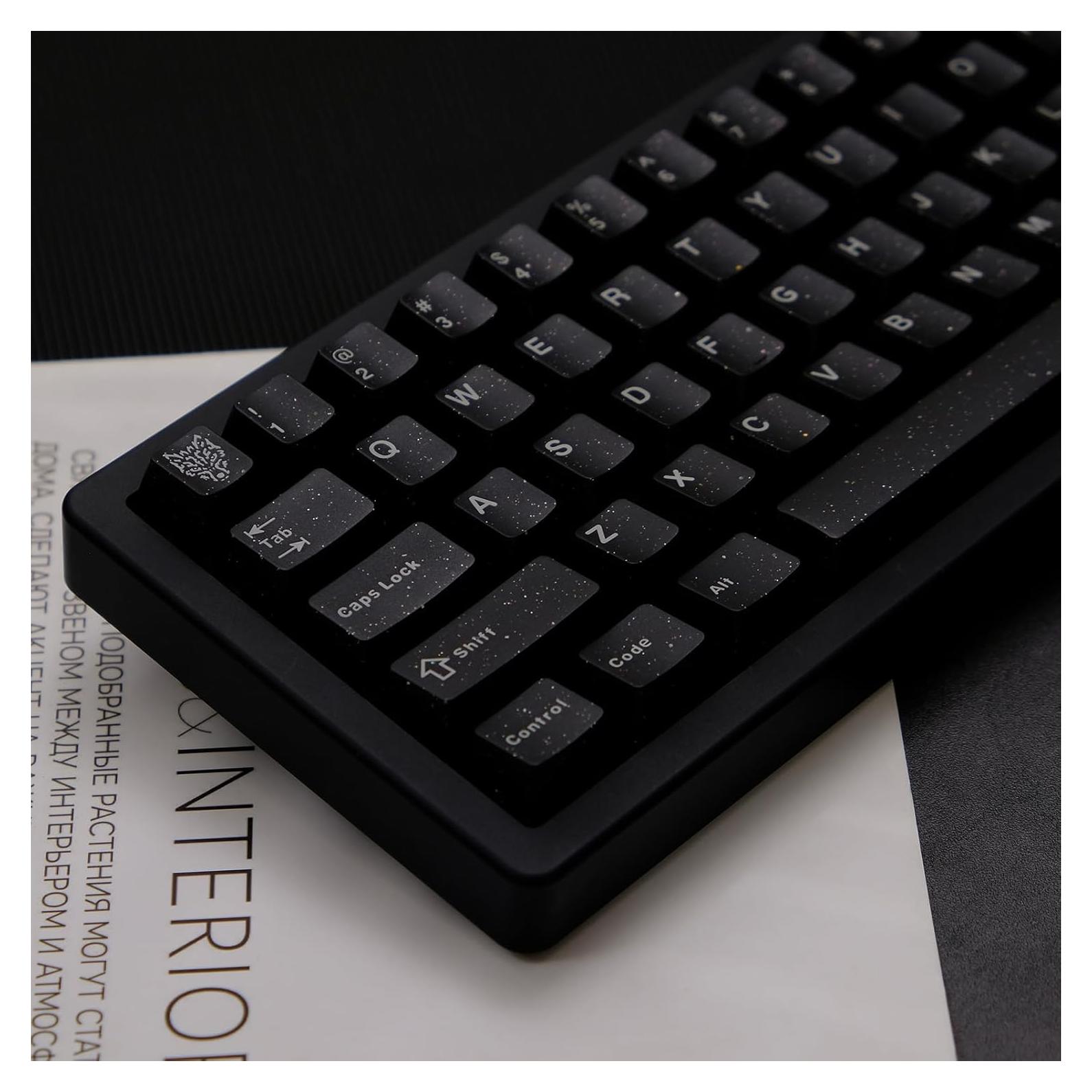 Juego de Teclas Mecánicas 114 Piezas Sumgsn Negras Brillantes