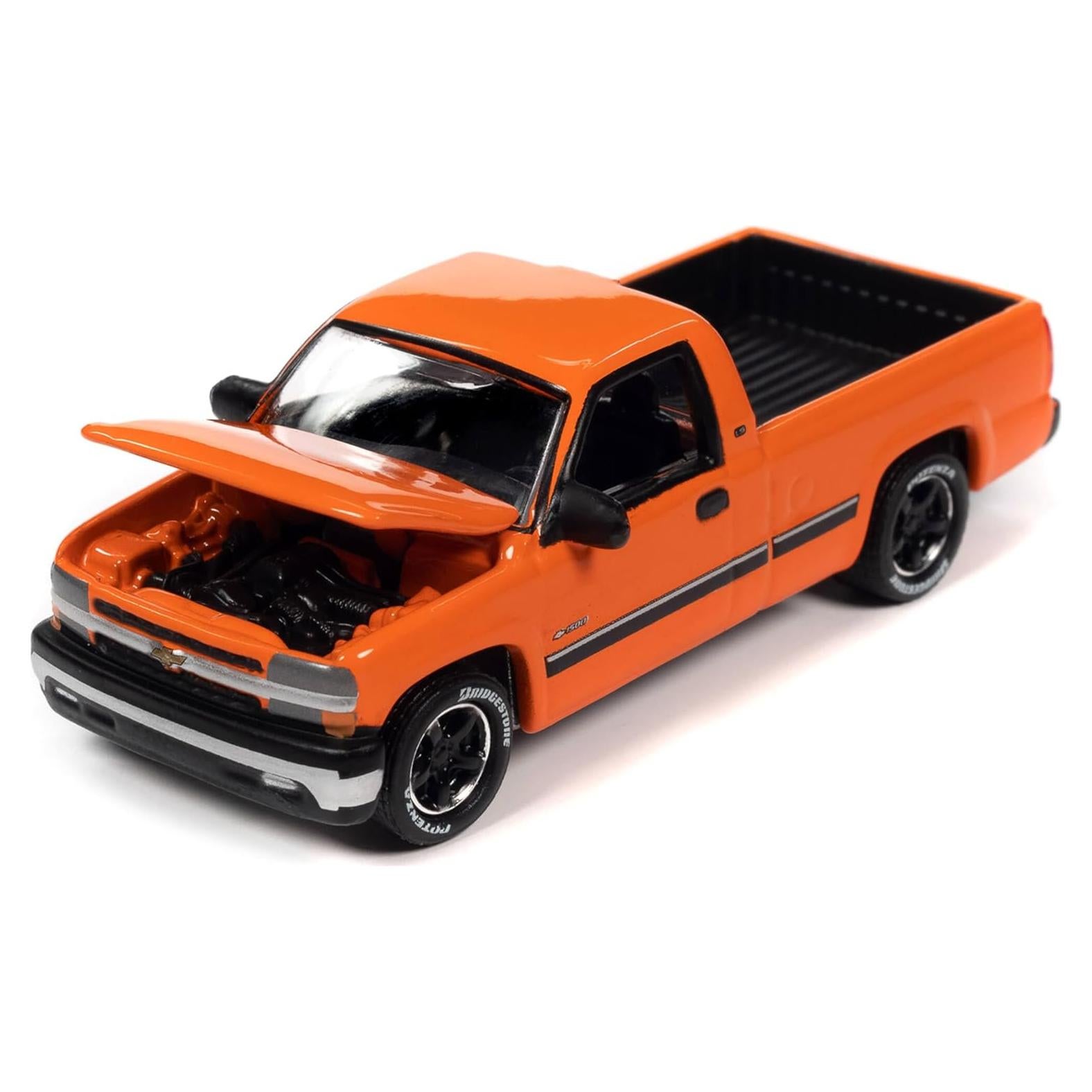Camión de Modelo Johnny Lightning Silverado Naranja 1:64