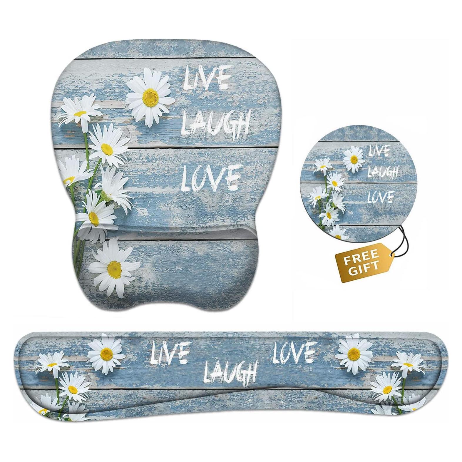 Juego de Soporte Ergonómico para Muñeca y Reposamuñecas Vintage