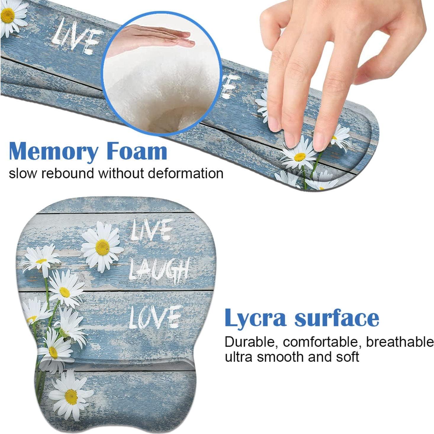 Juego de Soporte Ergonómico para Muñeca y Reposamuñecas Vintage