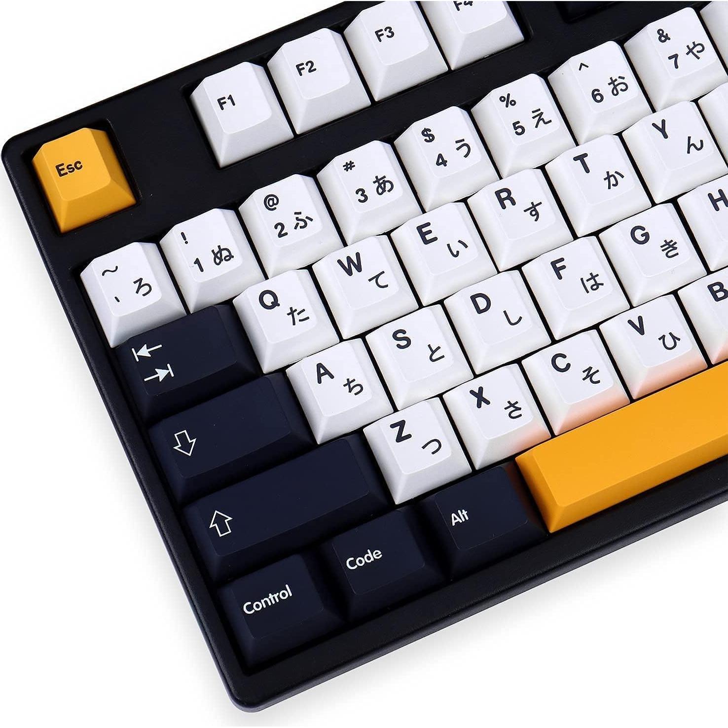 Teclas PBT Japonesas 133 Teclas Gliging Cherry Perfil