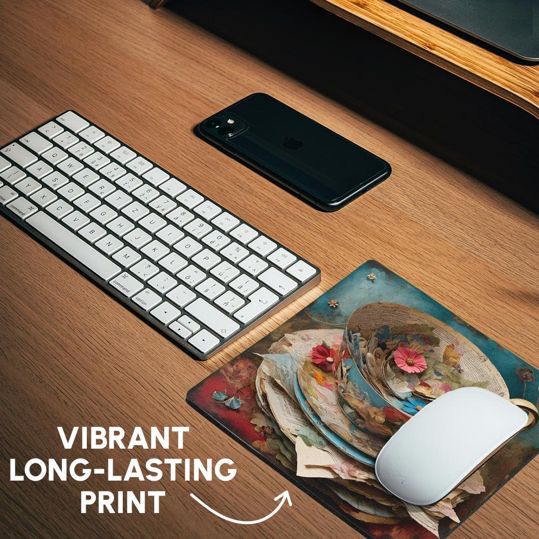 Alfombrilla para Ratón 3dRose Collage Vintage 20x20 cm