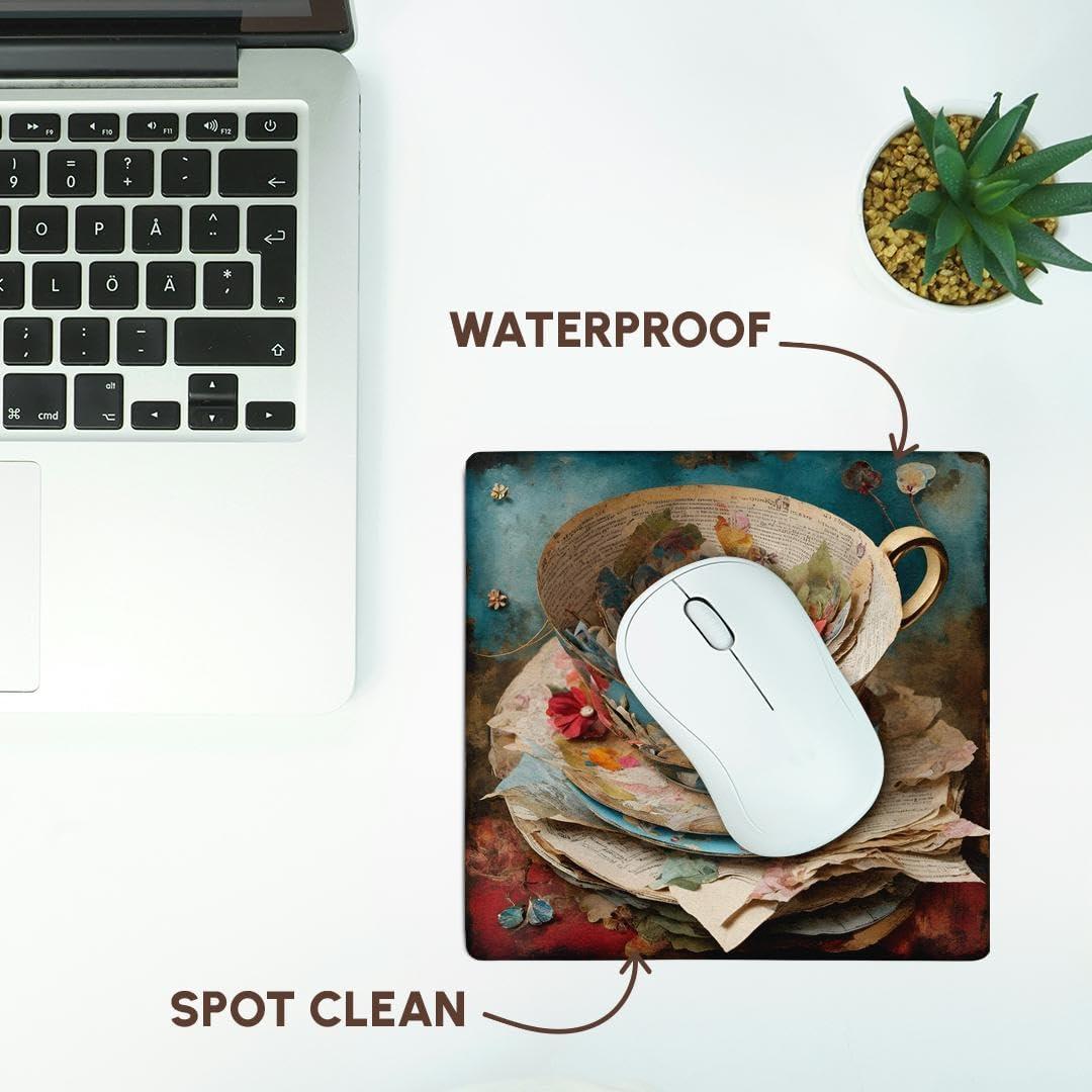 Alfombrilla para Ratón 3dRose Collage Vintage 20x20 cm