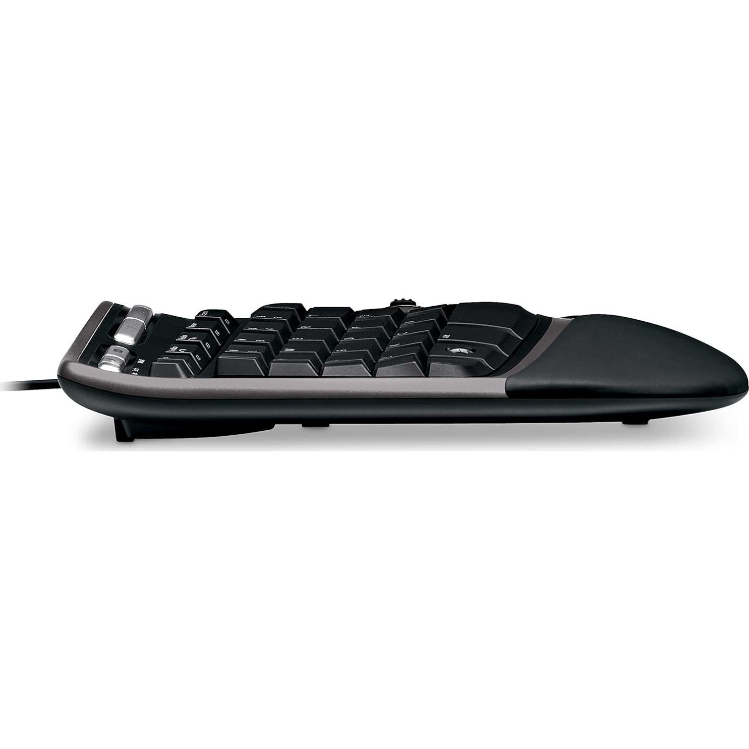 Teclado Ergonómico Natural Microsoft 4000 con Cable Negro