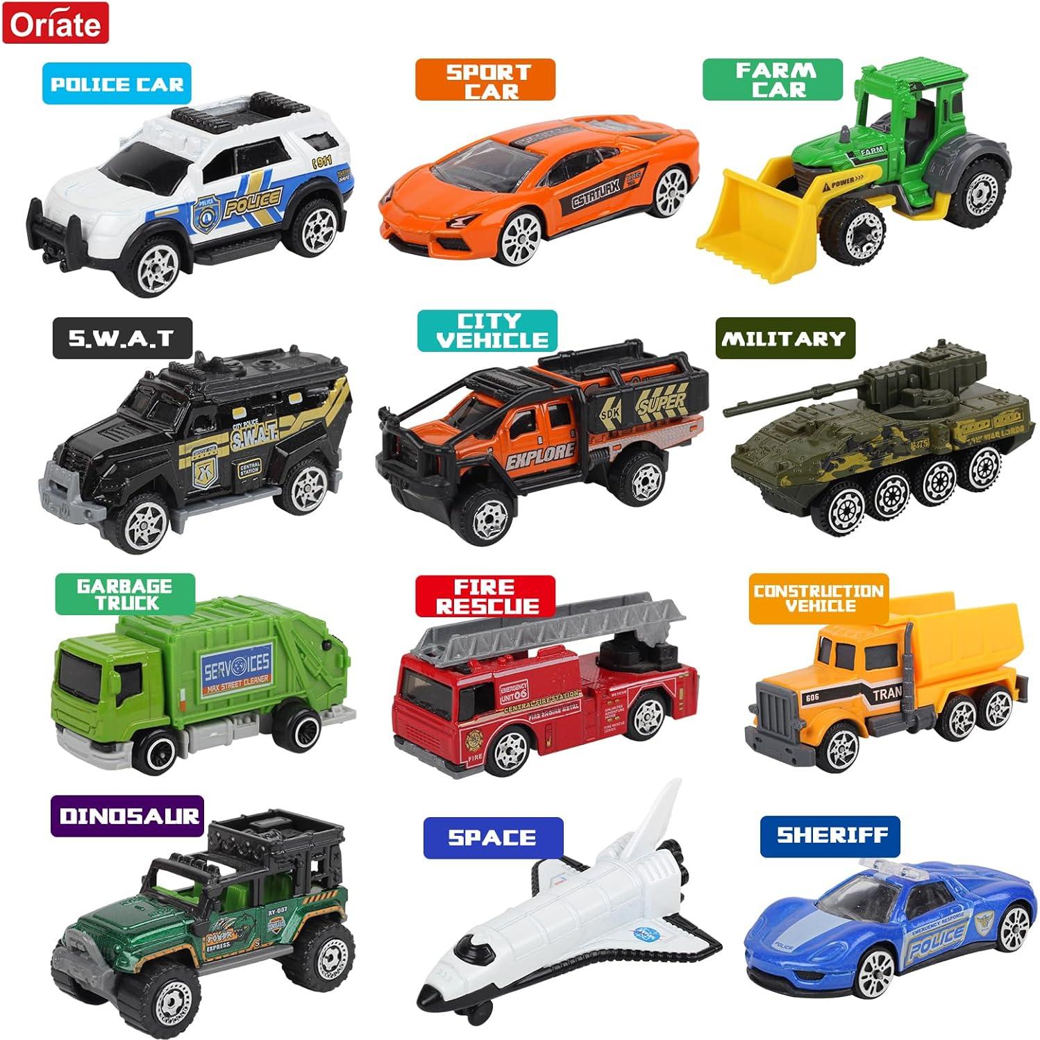 Conjunto de Coches de Juguete Diecast Oriate 12 Temas 1:64