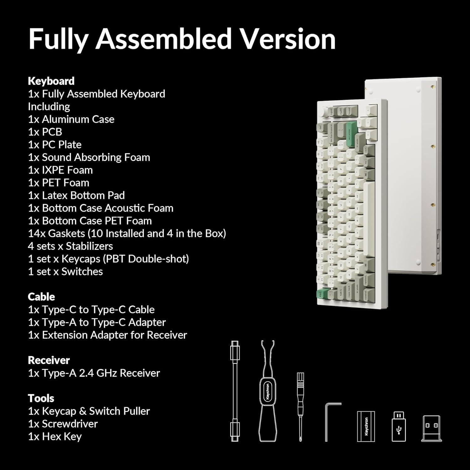 Teclado Mecánico Inalámbrico Keychron Q1 Max RGB 2.4GHz