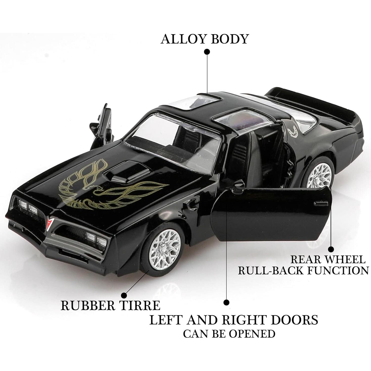 Coche de Fundición TOKAXI Pontiac Firebird 1:36 Negro