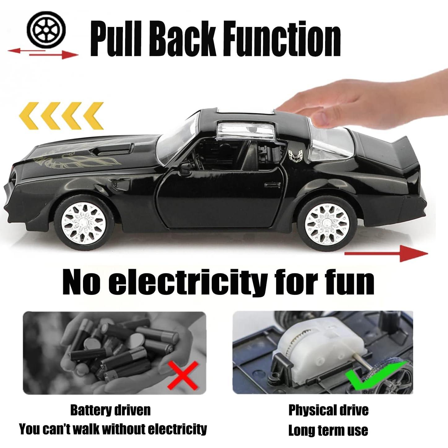 Coche de Fundición TOKAXI Pontiac Firebird 1:36 Negro