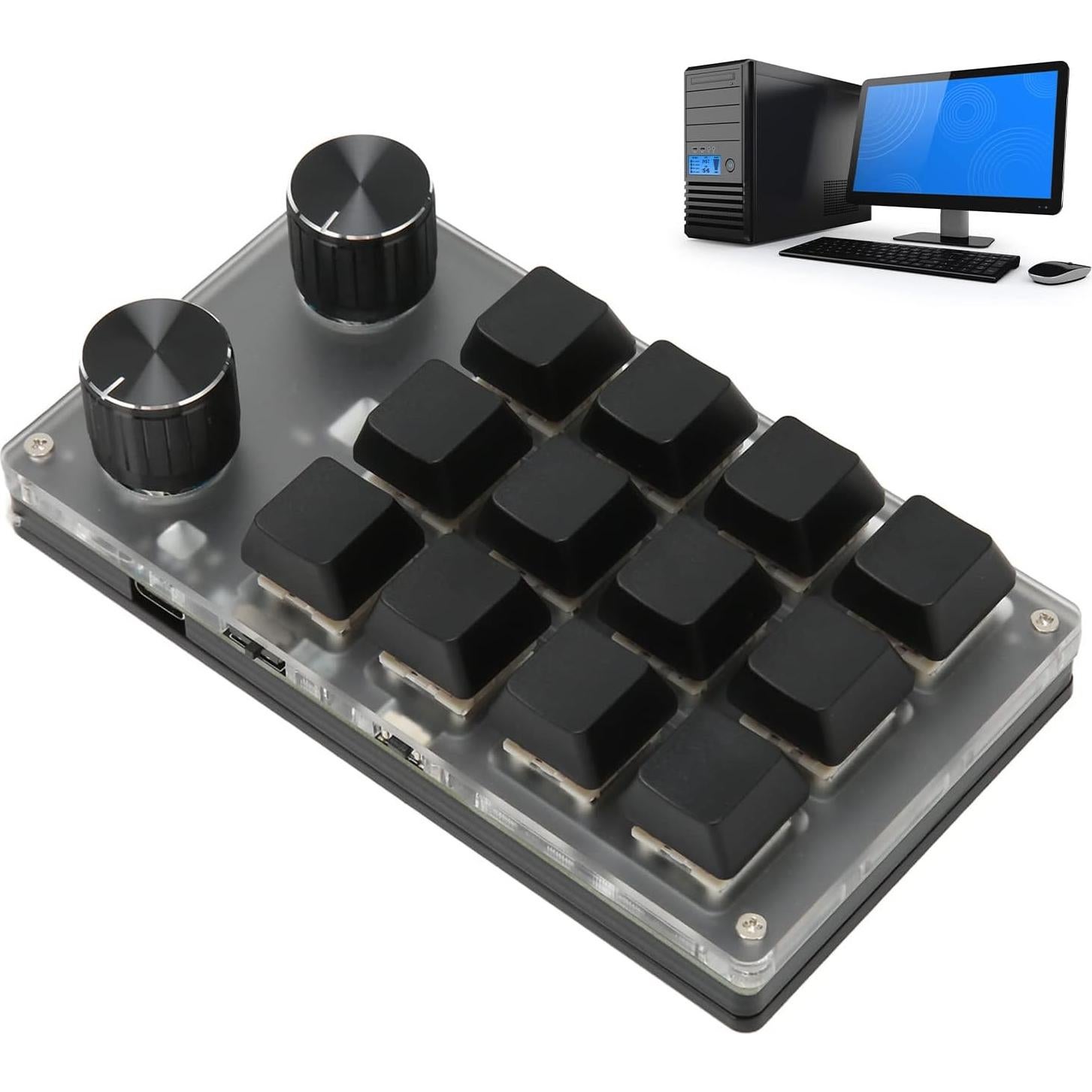 Mini Teclado Mecánico Programable EBTOOLS 12 Teclas USB BT