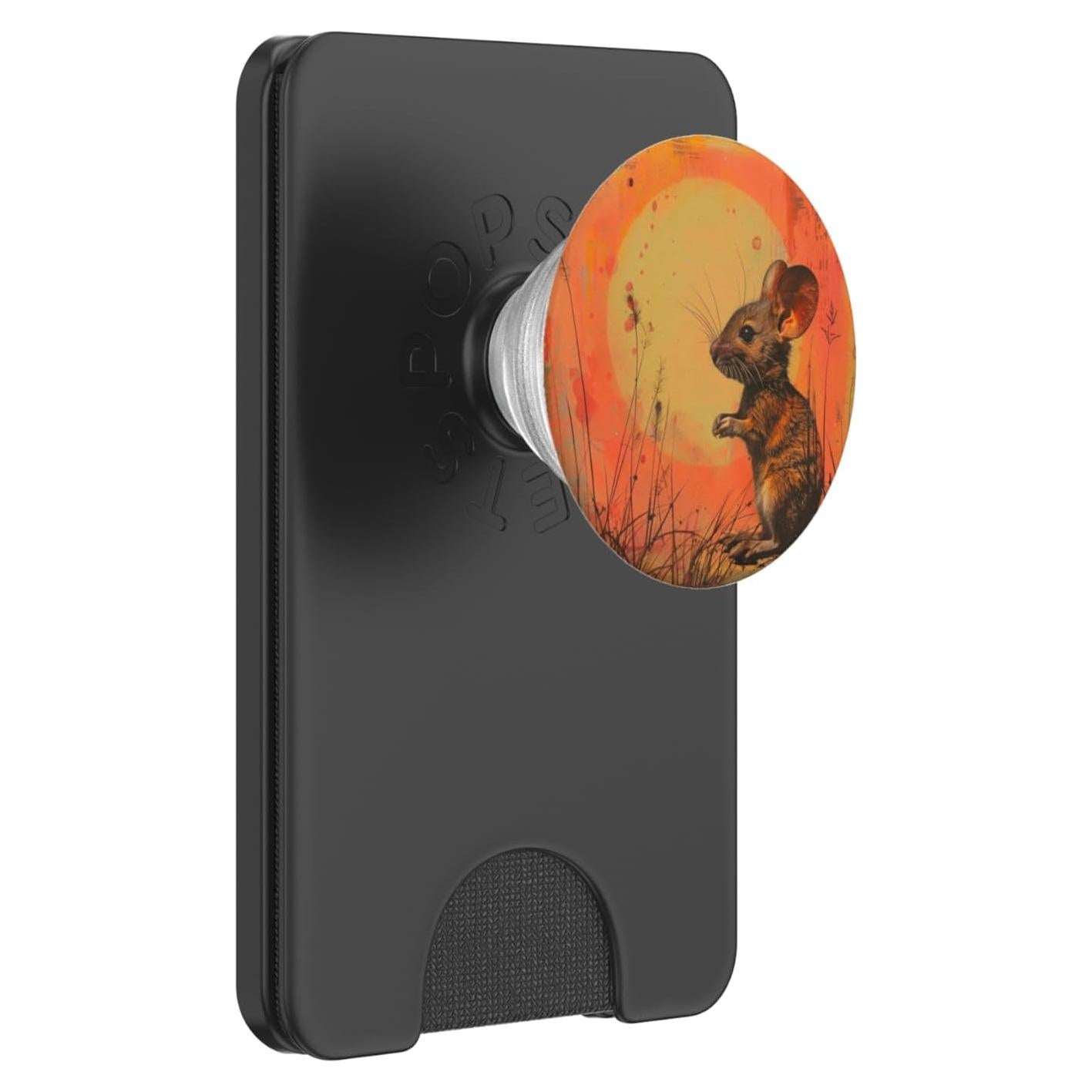 Carcasa PopSockets PopWallet Vintage Sunset MagSafe Negro