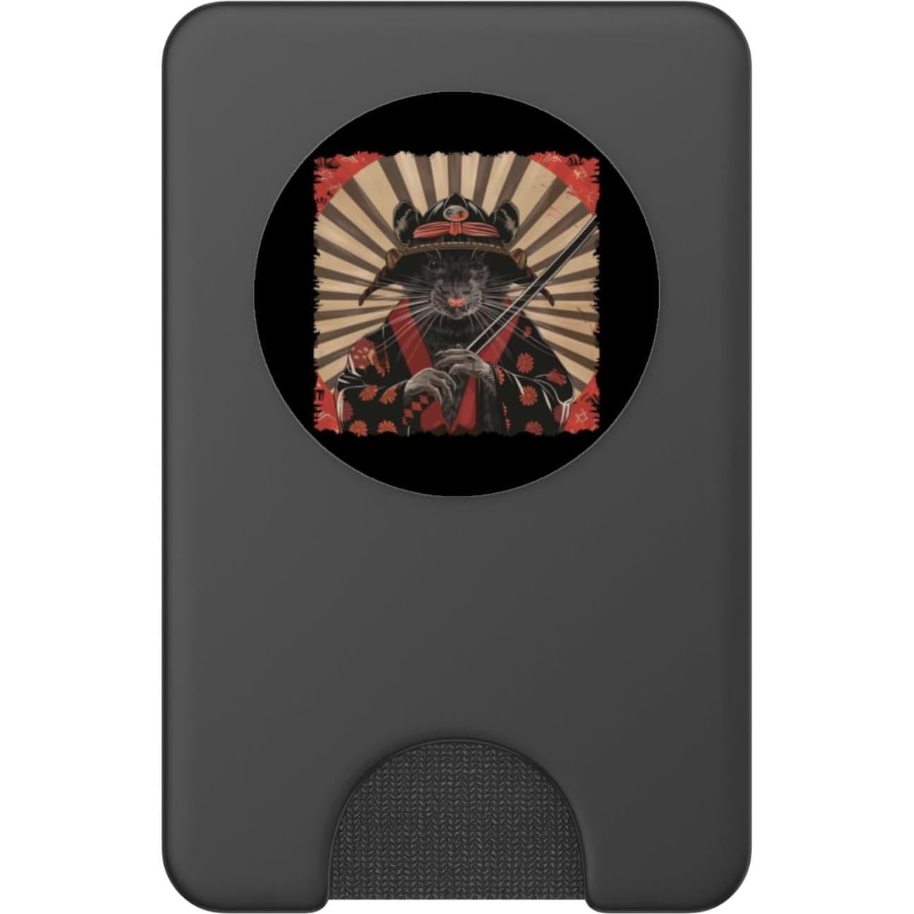 PopWallet Magnético PopSockets Samurai Ratón Ukiyo-e Negro