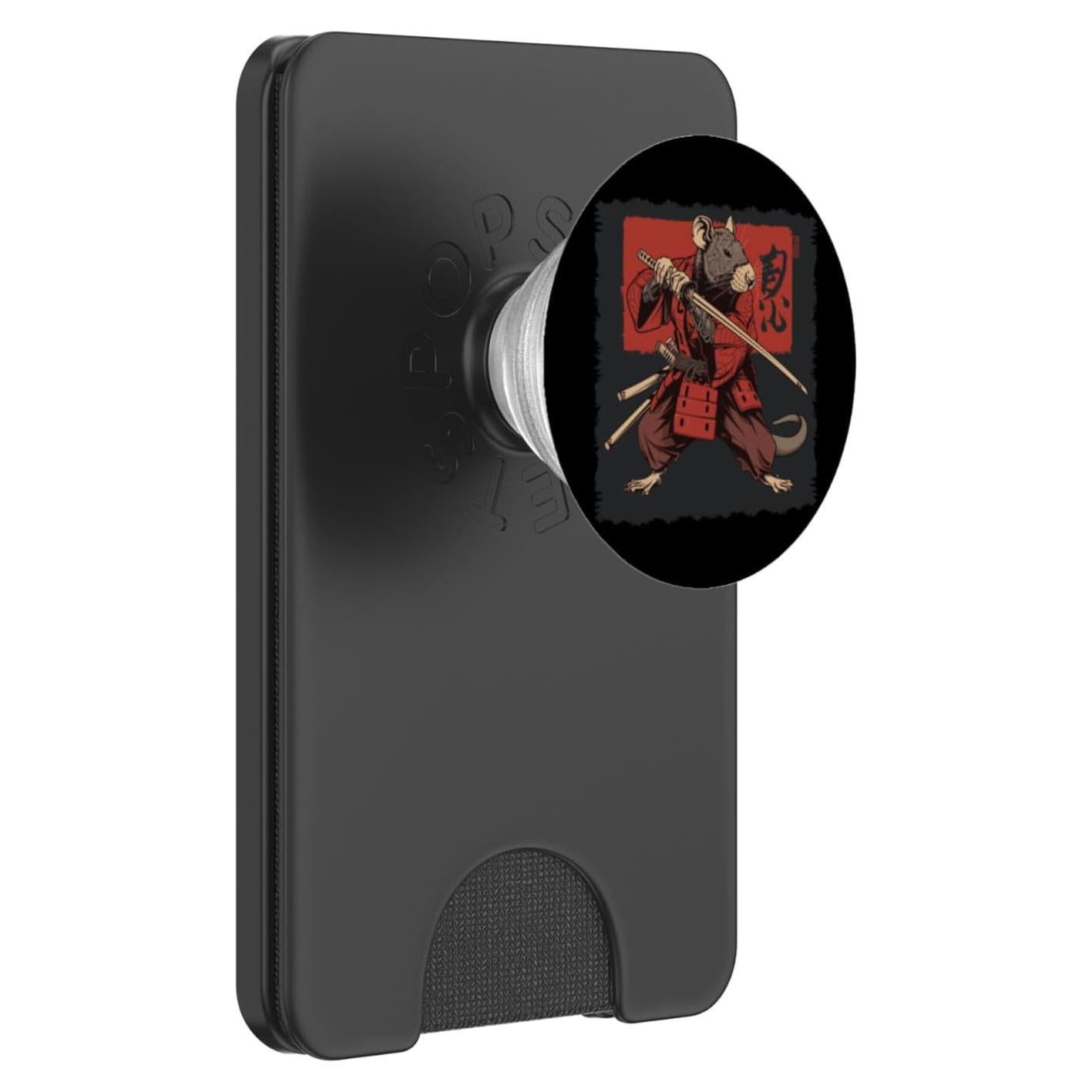 PopWallet Magnético PopSockets Samurai Ukiyo-e Negro