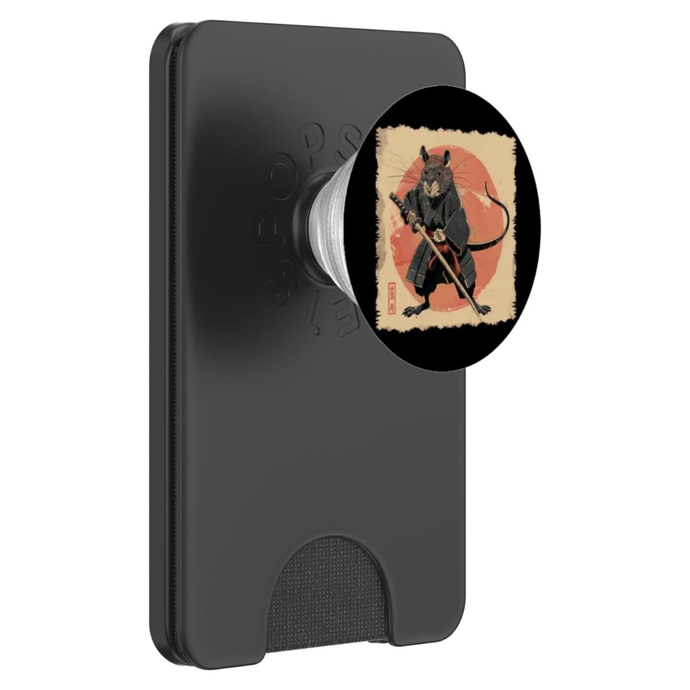 PopWallet Magnético PopSockets Samurai Ukiyo-e Negro