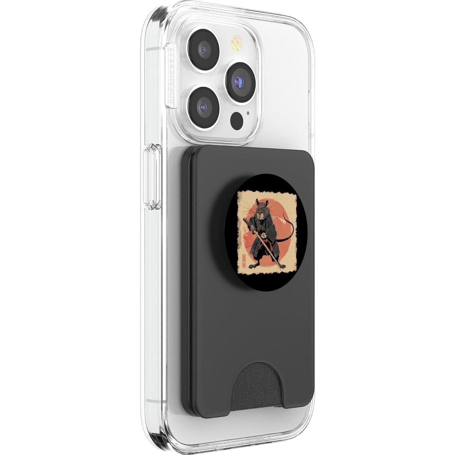 PopWallet Magnético PopSockets Samurai Ukiyo-e Negro