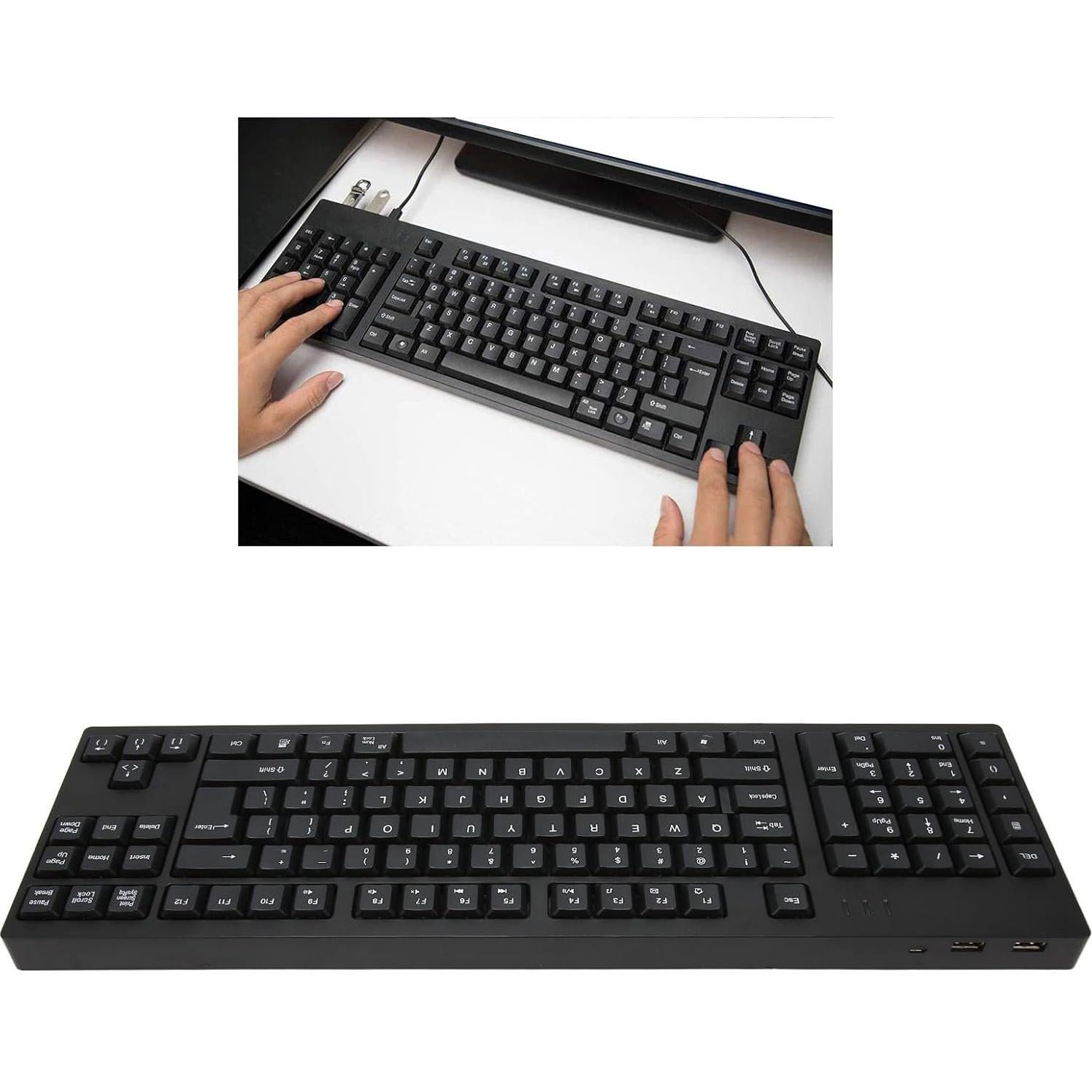 Teclado Ergonómico USB para Mano Izquierda Ciciglow 109 Teclas