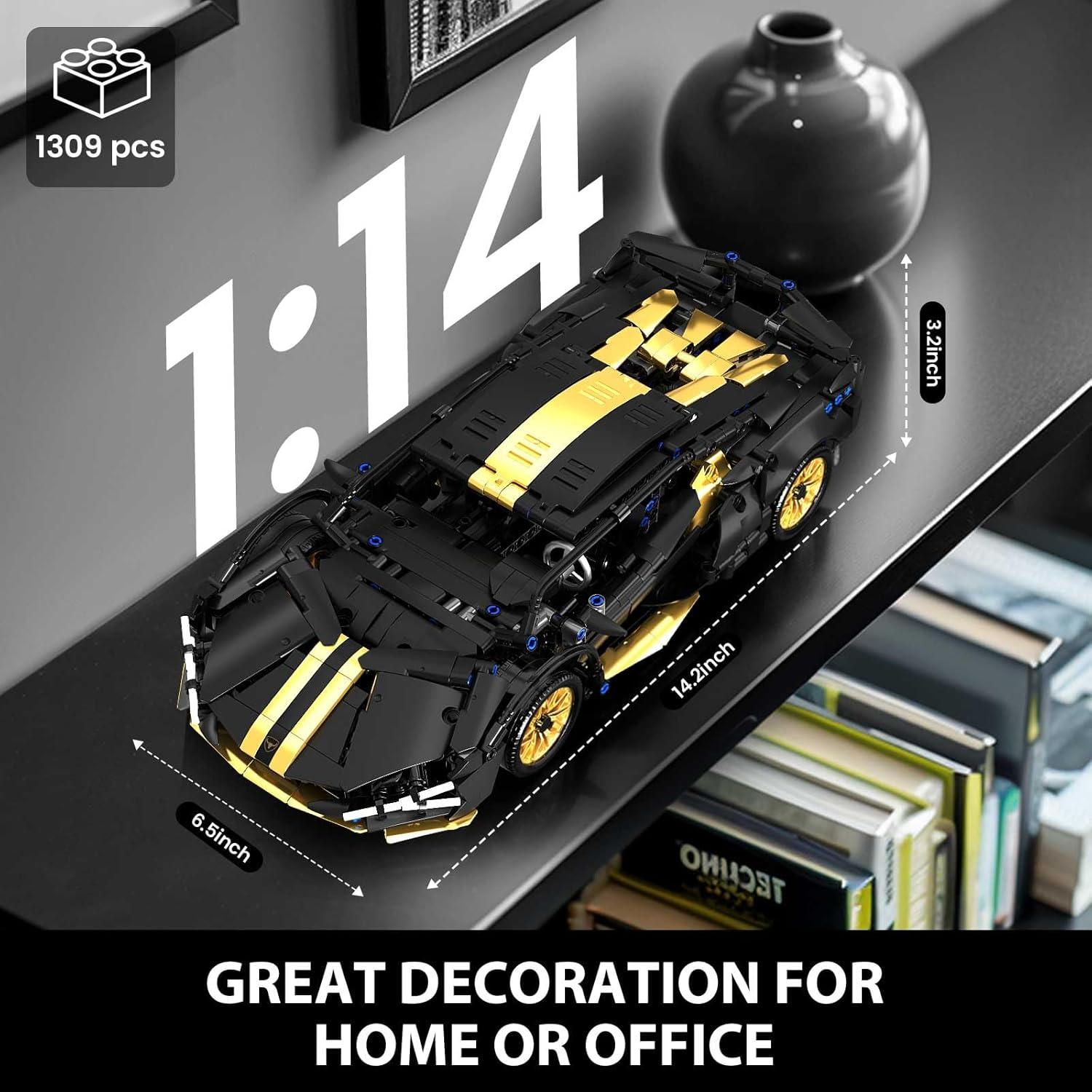 Conjunto de Construcción de Coches de Carreras GEVINST 1:14 (1309 PCS)