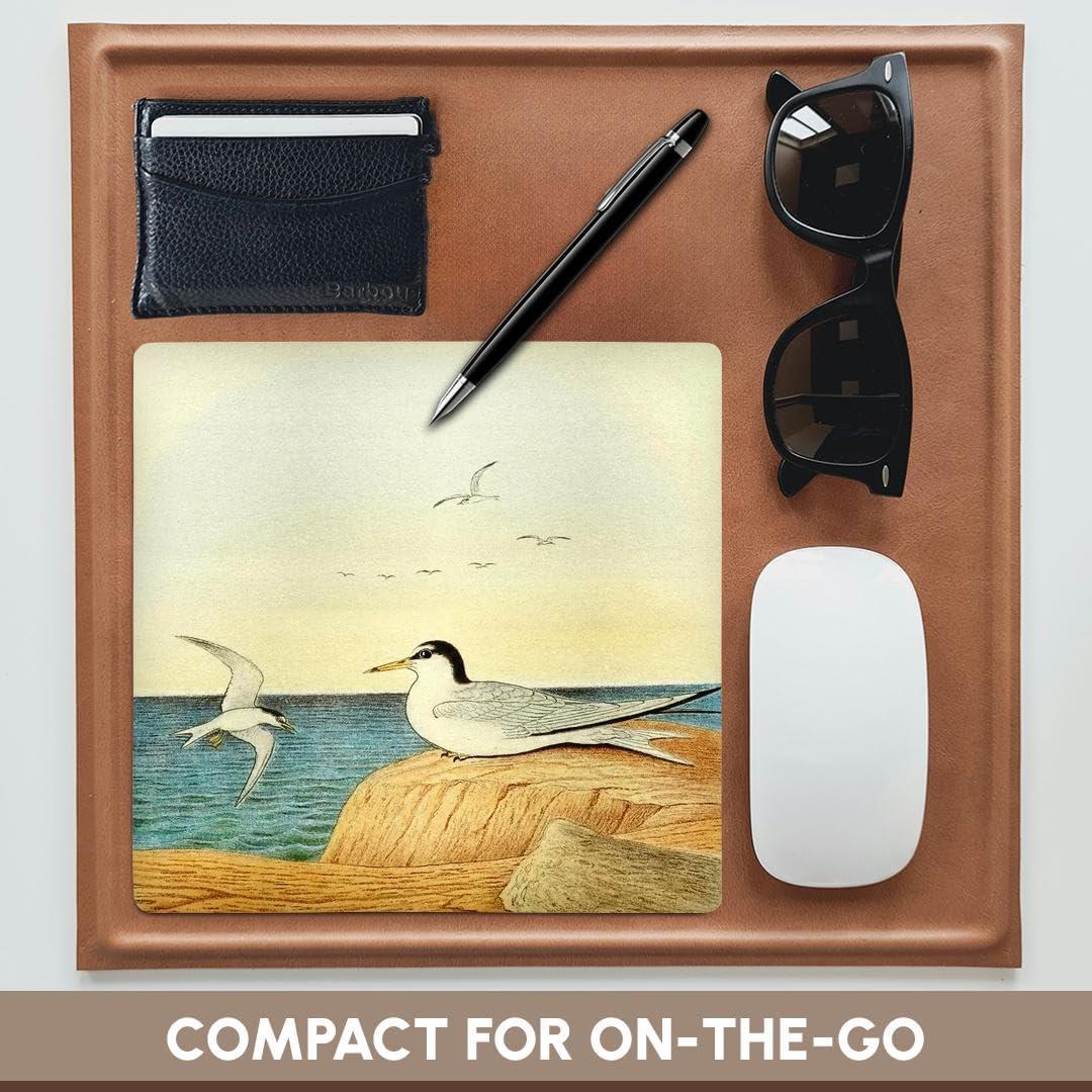 Alfombrilla para Ratón 3dRose Vintage Pájaro Least Tern 20.32cm