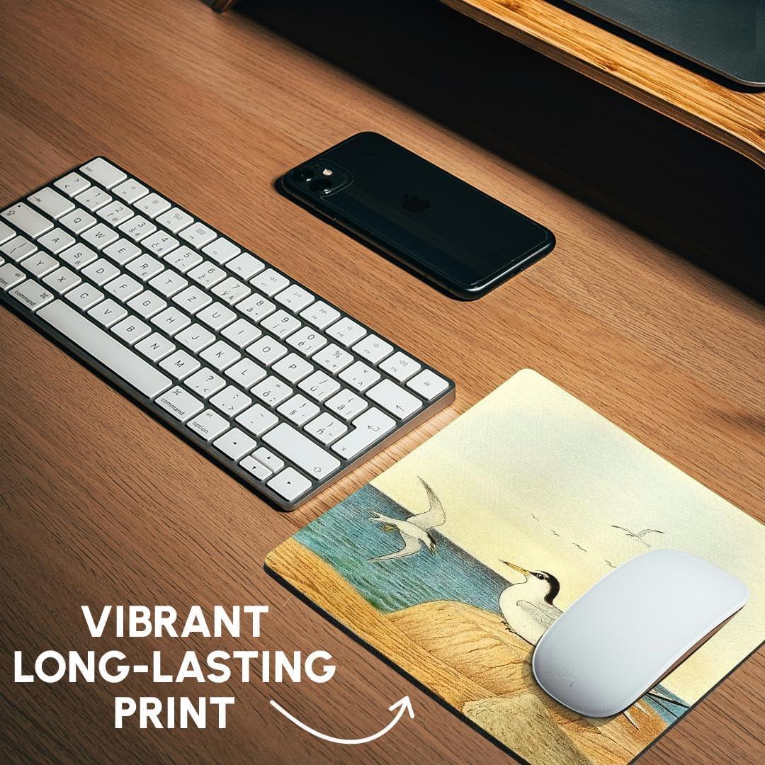 Alfombrilla para Ratón 3dRose Vintage Pájaro Least Tern 20.32cm