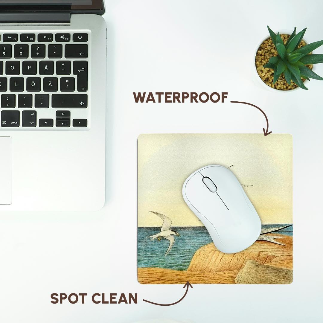 Alfombrilla para Ratón 3dRose Vintage Pájaro Least Tern 20.32cm