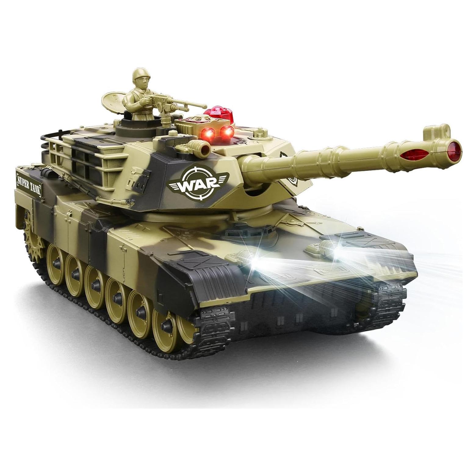 Tanque RC Militar GUANGDONG Q151 1:28 con Sonido y 2 Baterías