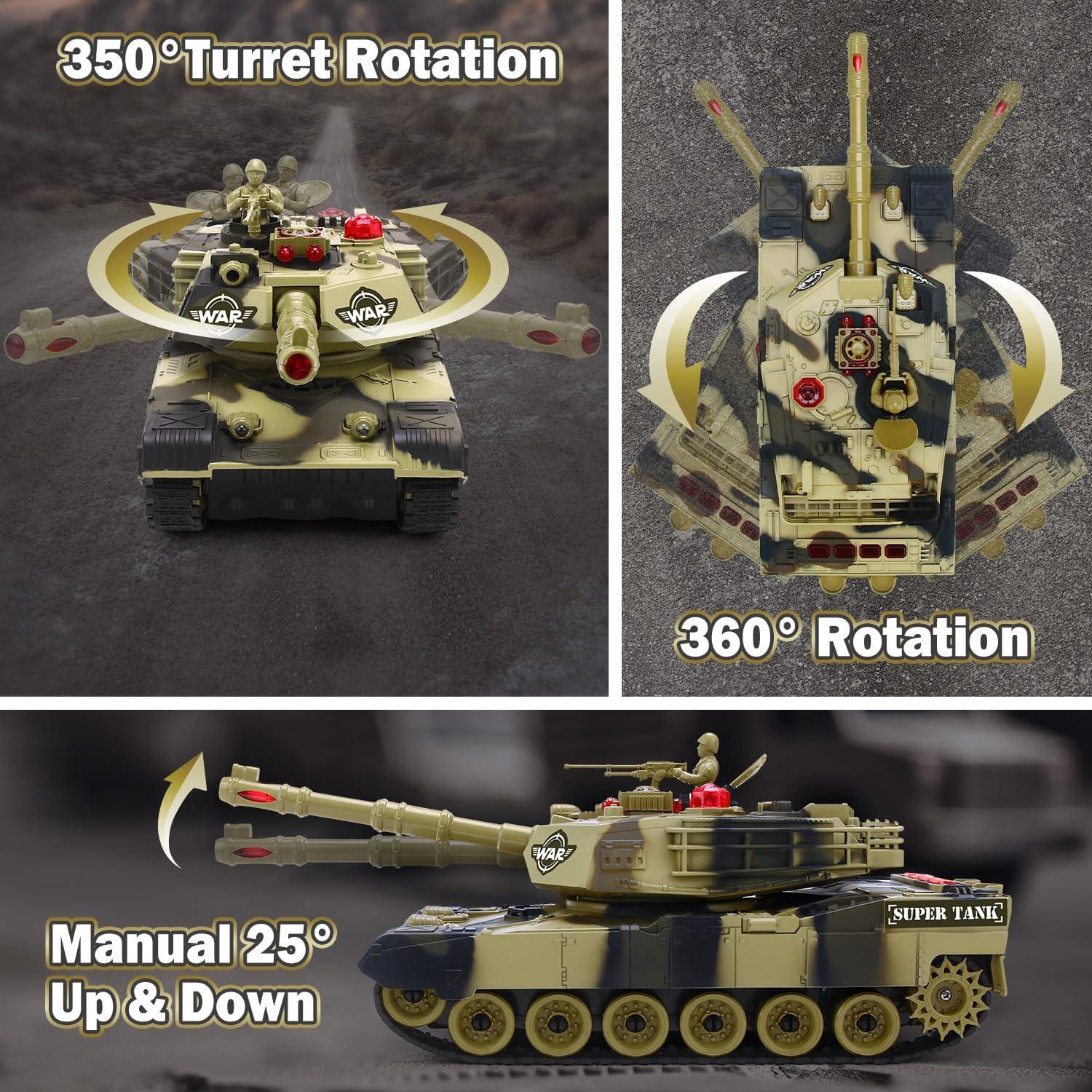 Tanque RC Militar GUANGDONG Q151 1:28 con Sonido y 2 Baterías