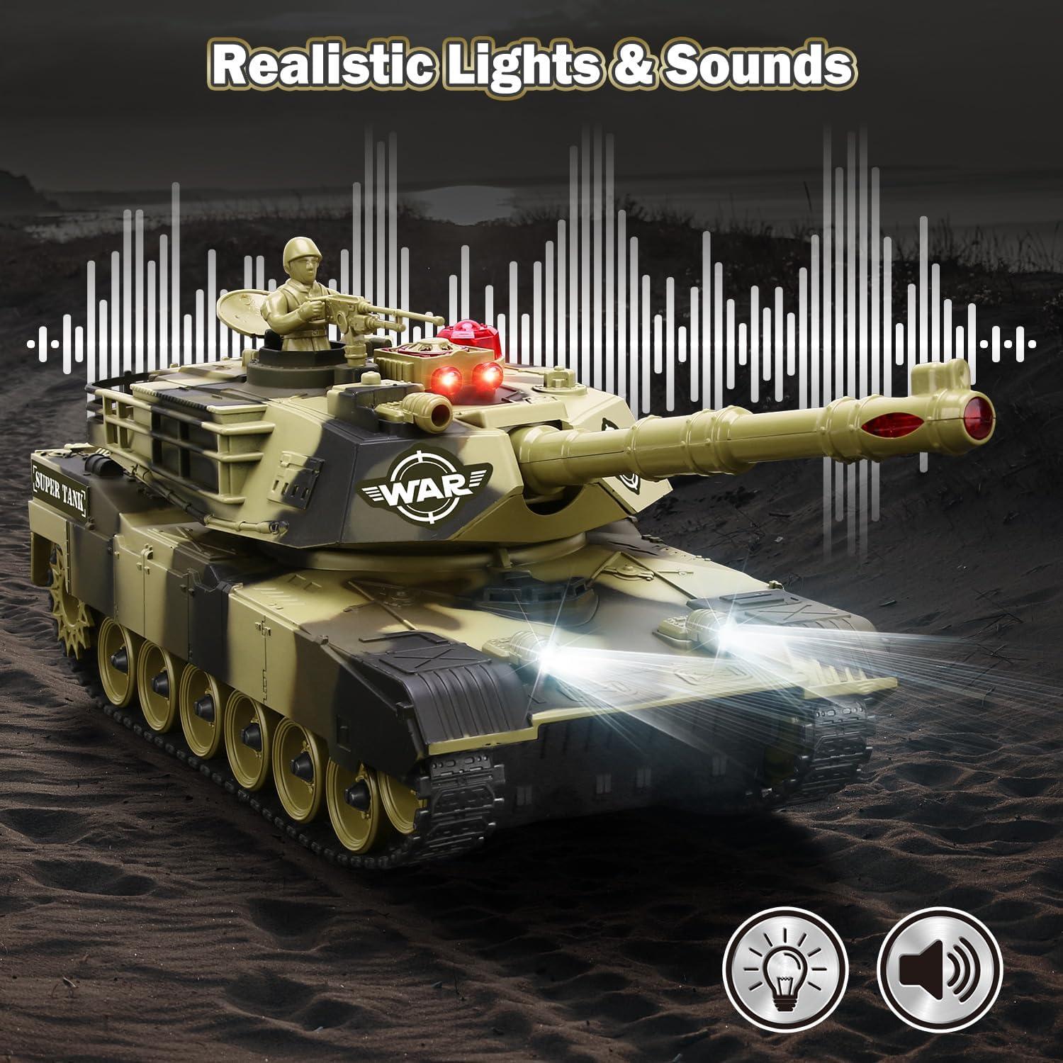 Tanque RC Militar GUANGDONG Q151 1:28 con Sonido y 2 Baterías