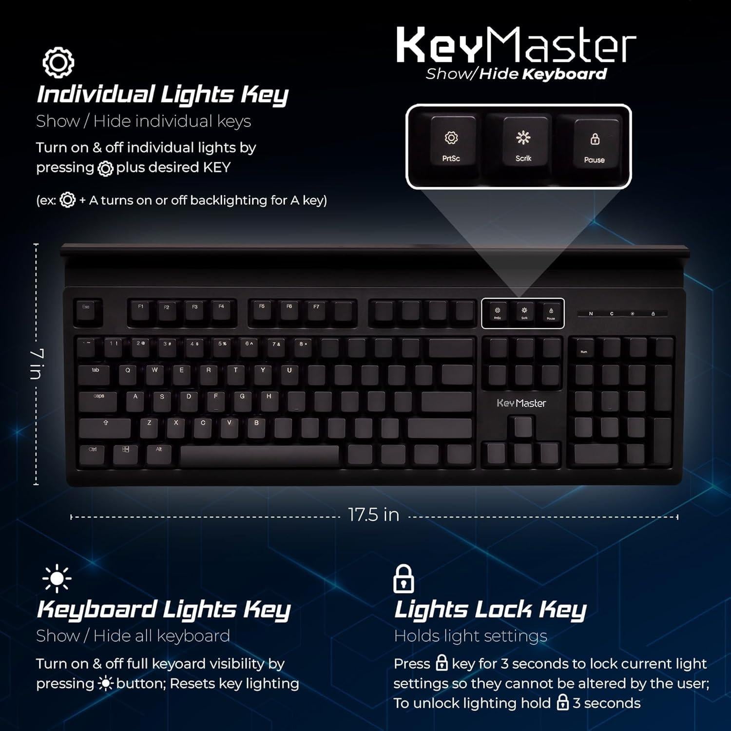 Teclado Mecánico KeyMaster 2.1 con Iluminación LED Personalizada