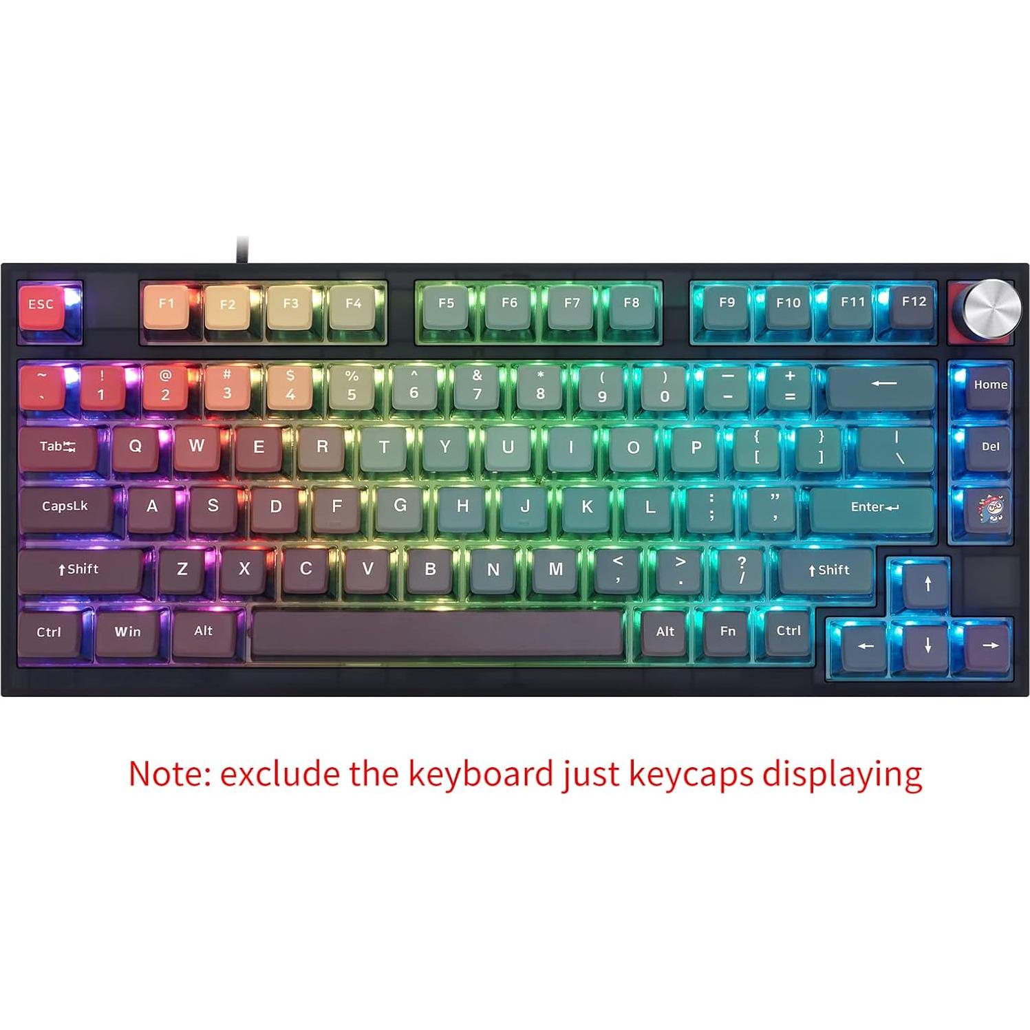 Teclas Translúcidas GK7 PBT Glacier para Teclados 60% a 100%