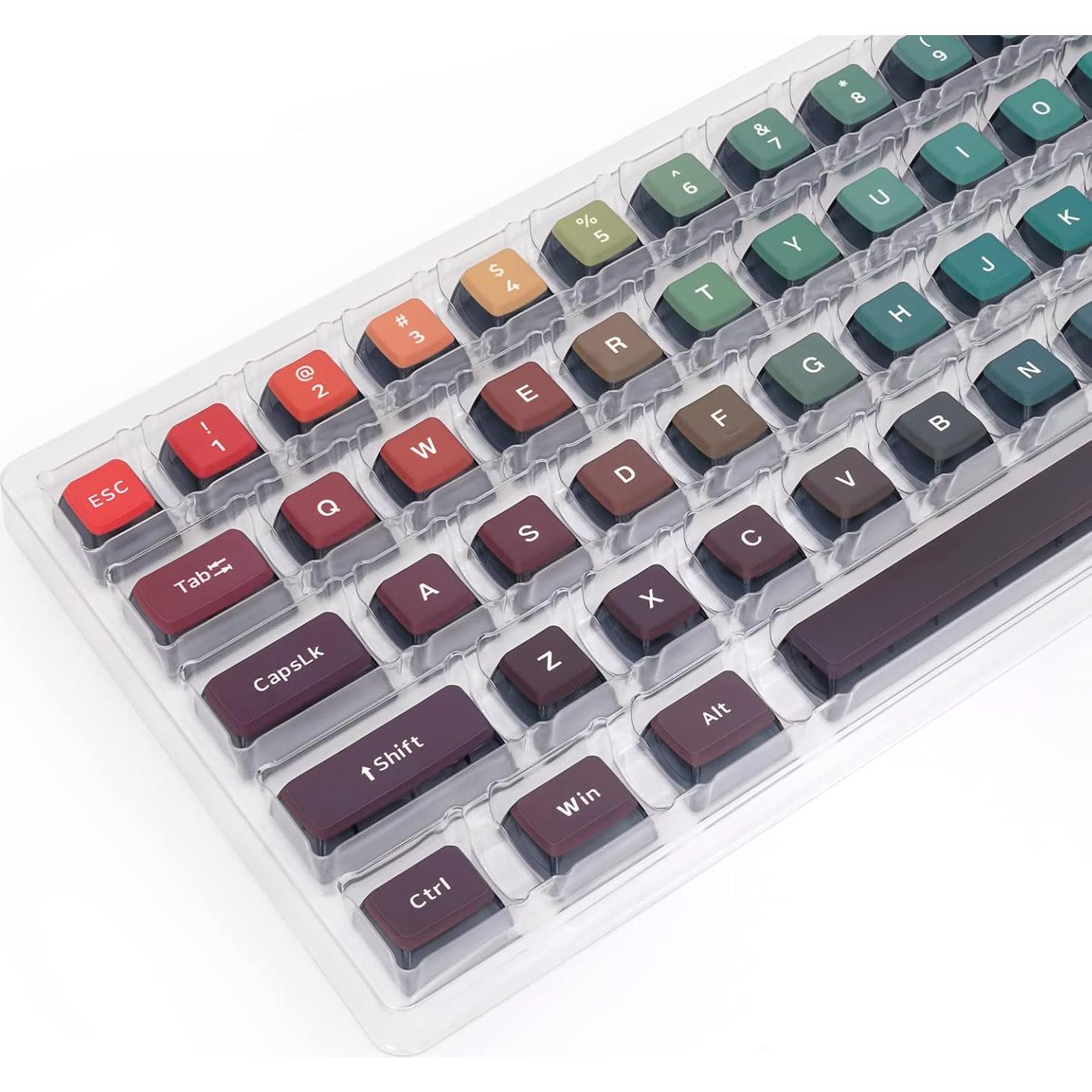 Teclas Translúcidas GK7 PBT Glacier para Teclados 60% a 100%