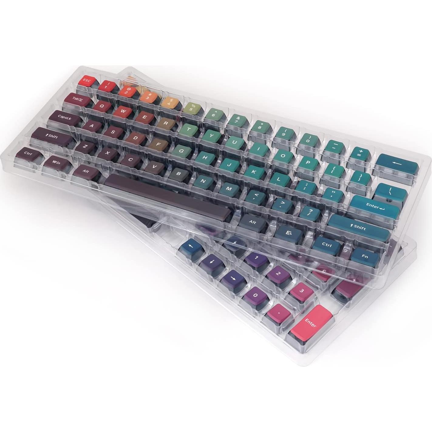 Teclas Translúcidas GK7 PBT Glacier para Teclados 60% a 100%