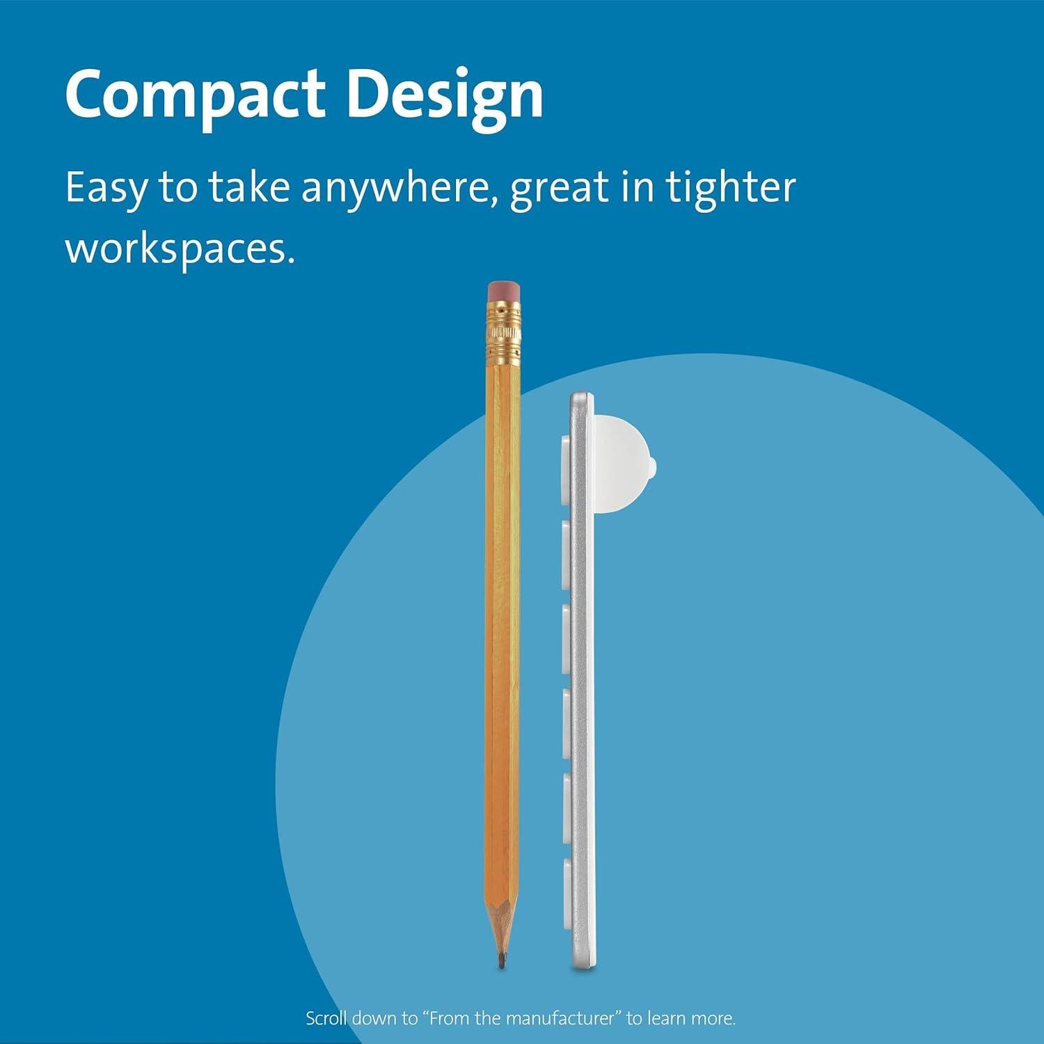 Teclado Compacto Inalámbrico Kensington K75504US Plata