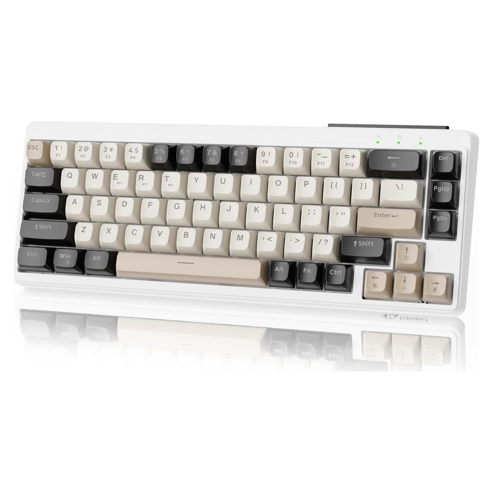 Teclado Gaming Inalámbrico MANBASNAKE M68 67 Teclas PBT Negro