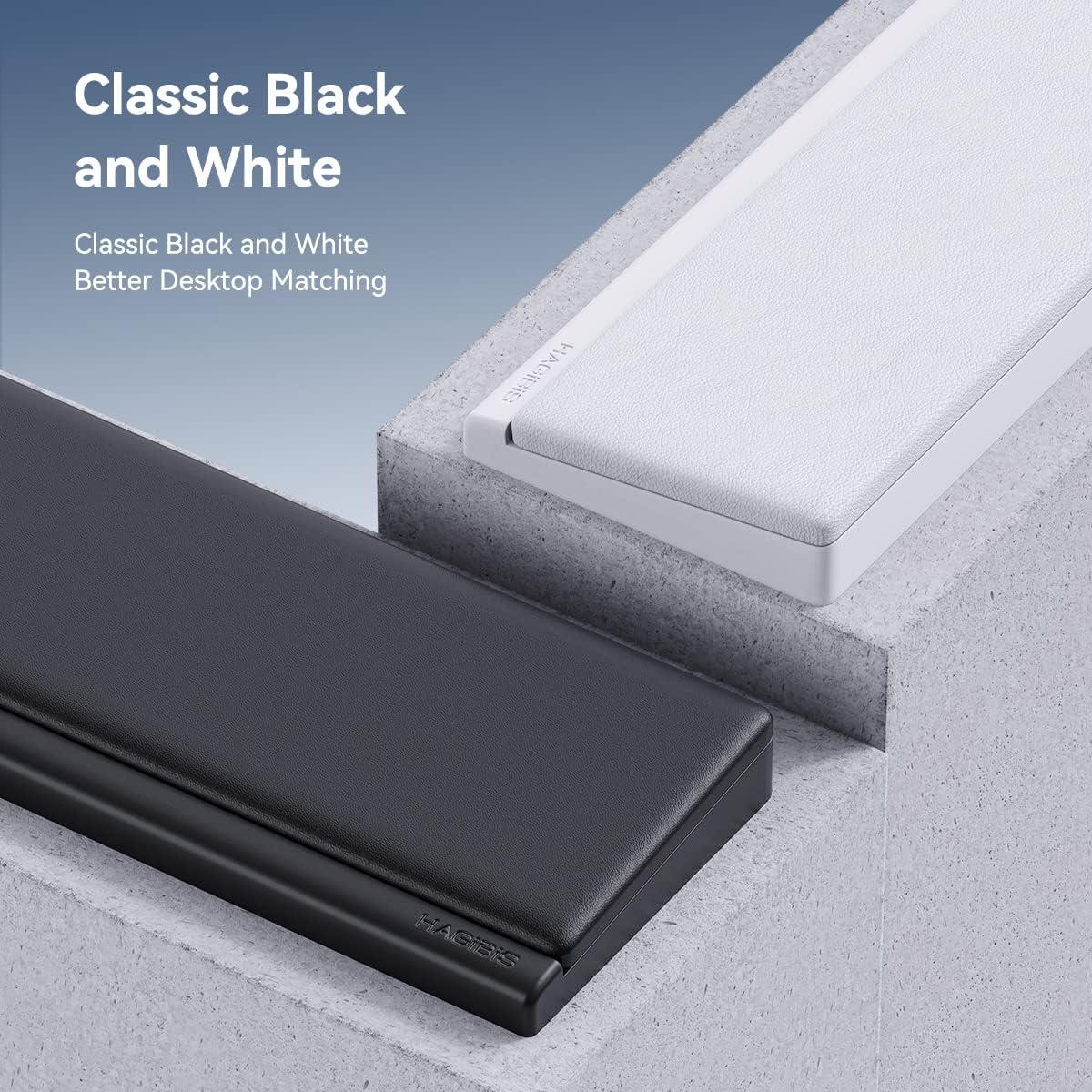 Soporte Reposamuñecas Ergonómico Hagibis Negro 35.5x7.9cm