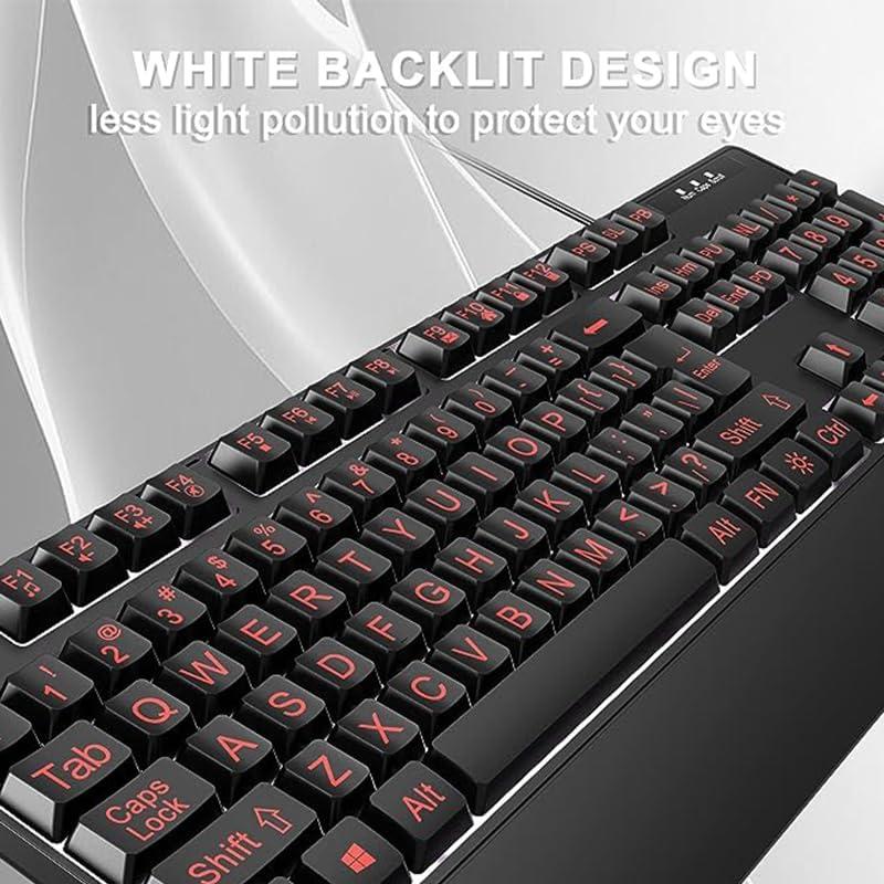 Teclado Ergonómico JOMAA Retroiluminado Silencioso 0.75 kg