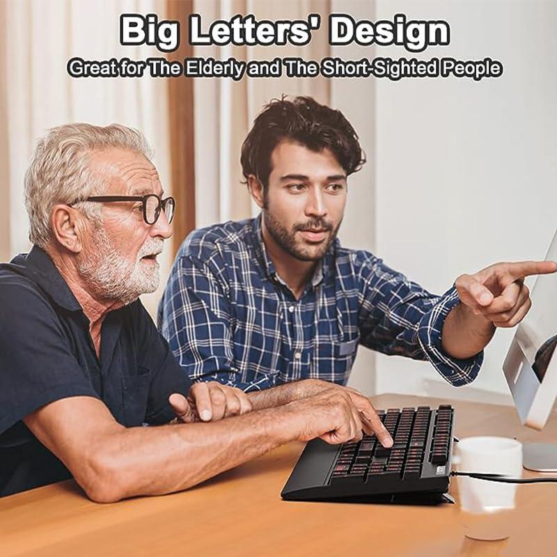 Teclado Ergonómico JOMAA Retroiluminado Silencioso 0.75 kg