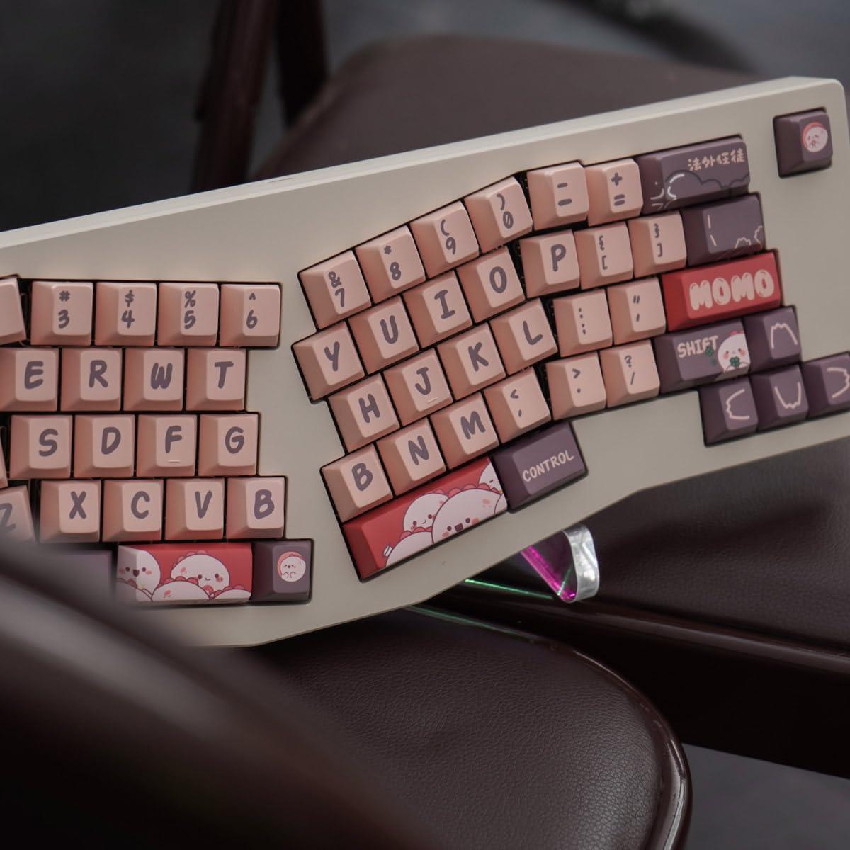 Teclas Mecánicas Gliging 152 PBT Cherry MX ISO/ANSI Marrón