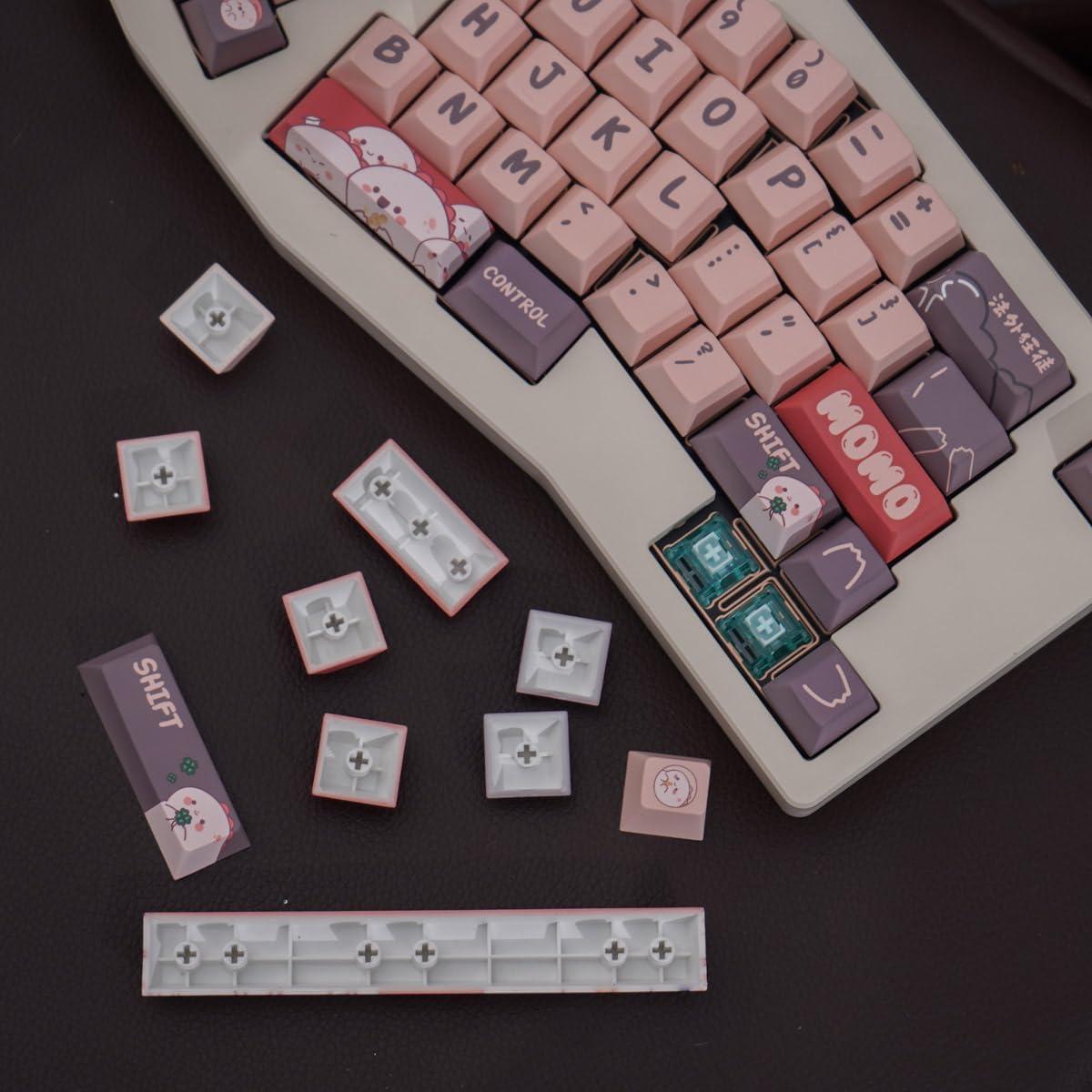 Teclas Mecánicas Gliging 152 PBT Cherry MX ISO/ANSI Marrón