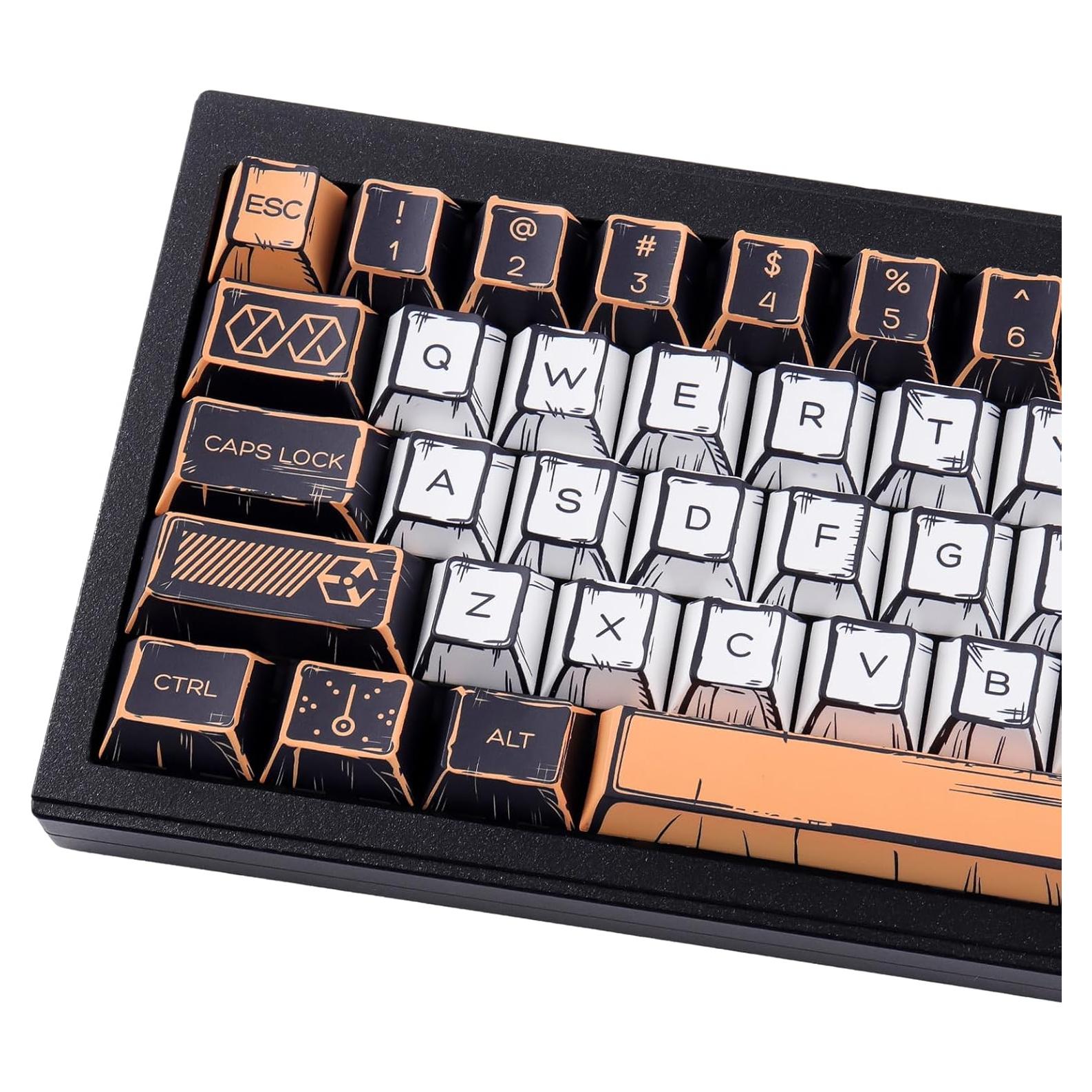 Juego de Teclas Tsungup PBT Manga Japonés 147 Teclas Cherry Profile